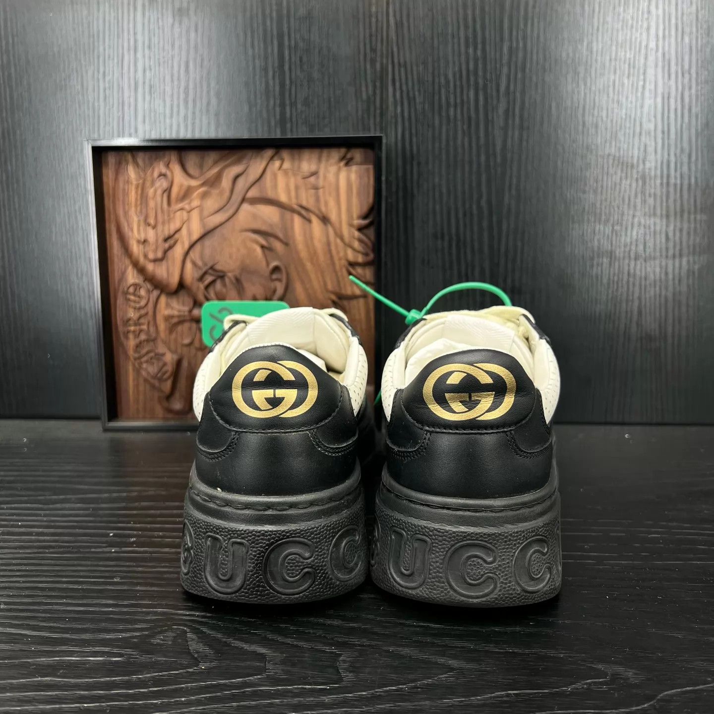 Gucci Gucci Black/White Cookie Sneakers 37.5 (New, Box) Size US 7 / IT 37 - 5 Thumbnail