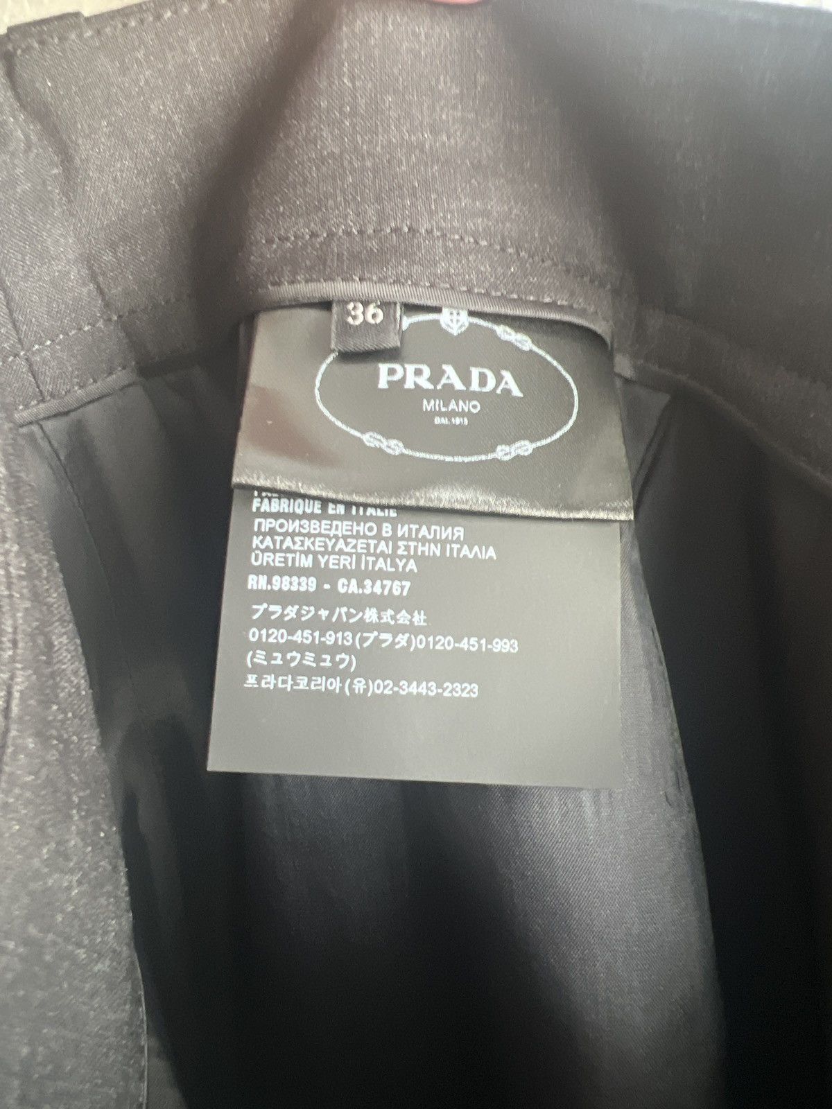 Prada Prada Midi formal skirt Size 25" / US 0 / IT 36 - 3 Thumbnail