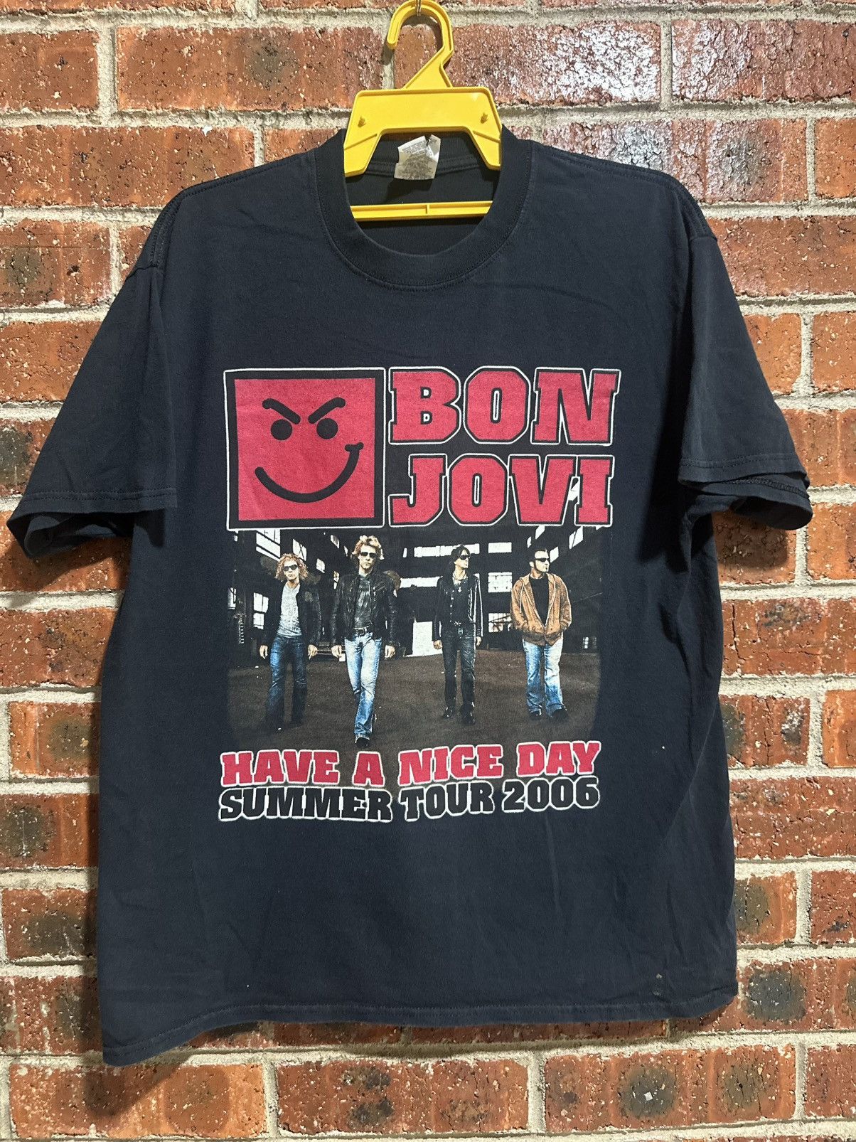 Band Tees × Jerzees × Vintage Vintage Bon Jovi Tour Tee Size US L / EU 52-54 / 3 - 2 Thumbnail