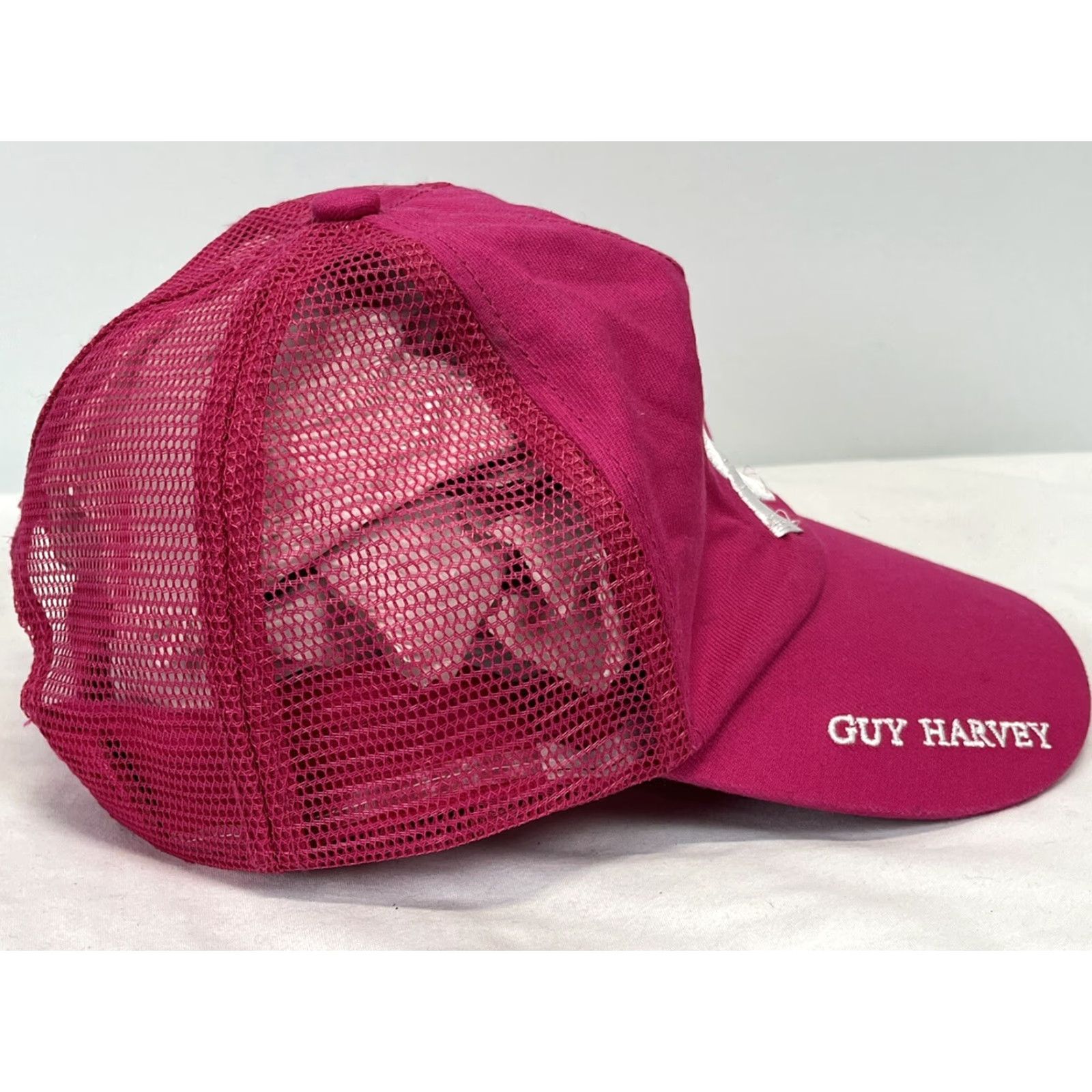 Guy Harvey Guy Harvey X Breast Cancer Awareness Baseball Cap Trucker Adjustable Strap Hat Cap Women Pink Adjustable Strap Baseball Cap Size ONE SIZE - 4 Thumbnail