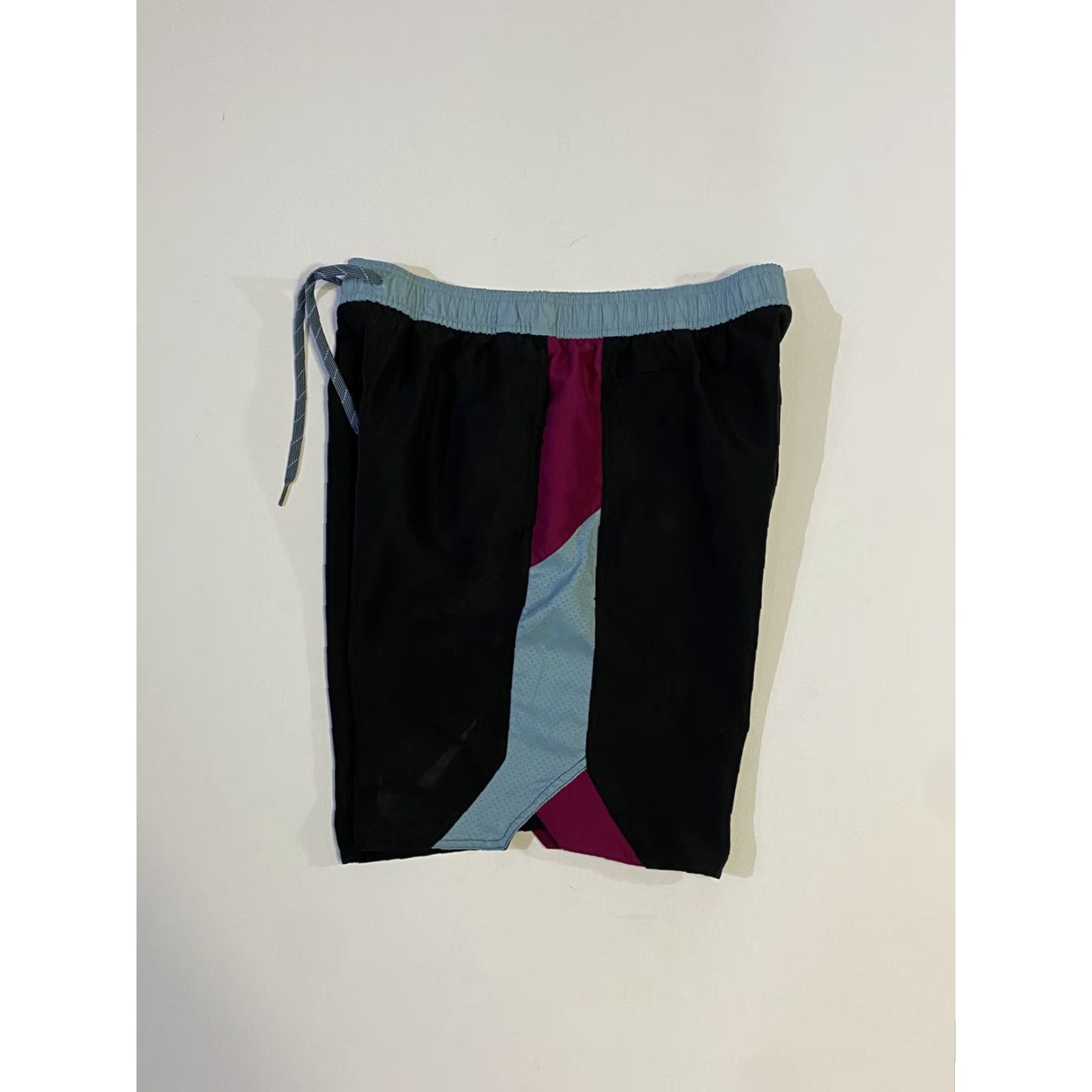 Nike Nike Swim Trunks Color Block Teal Purple Black L Men Mens Large Black Colorblock Trunks Size US 33 - 3 Thumbnail