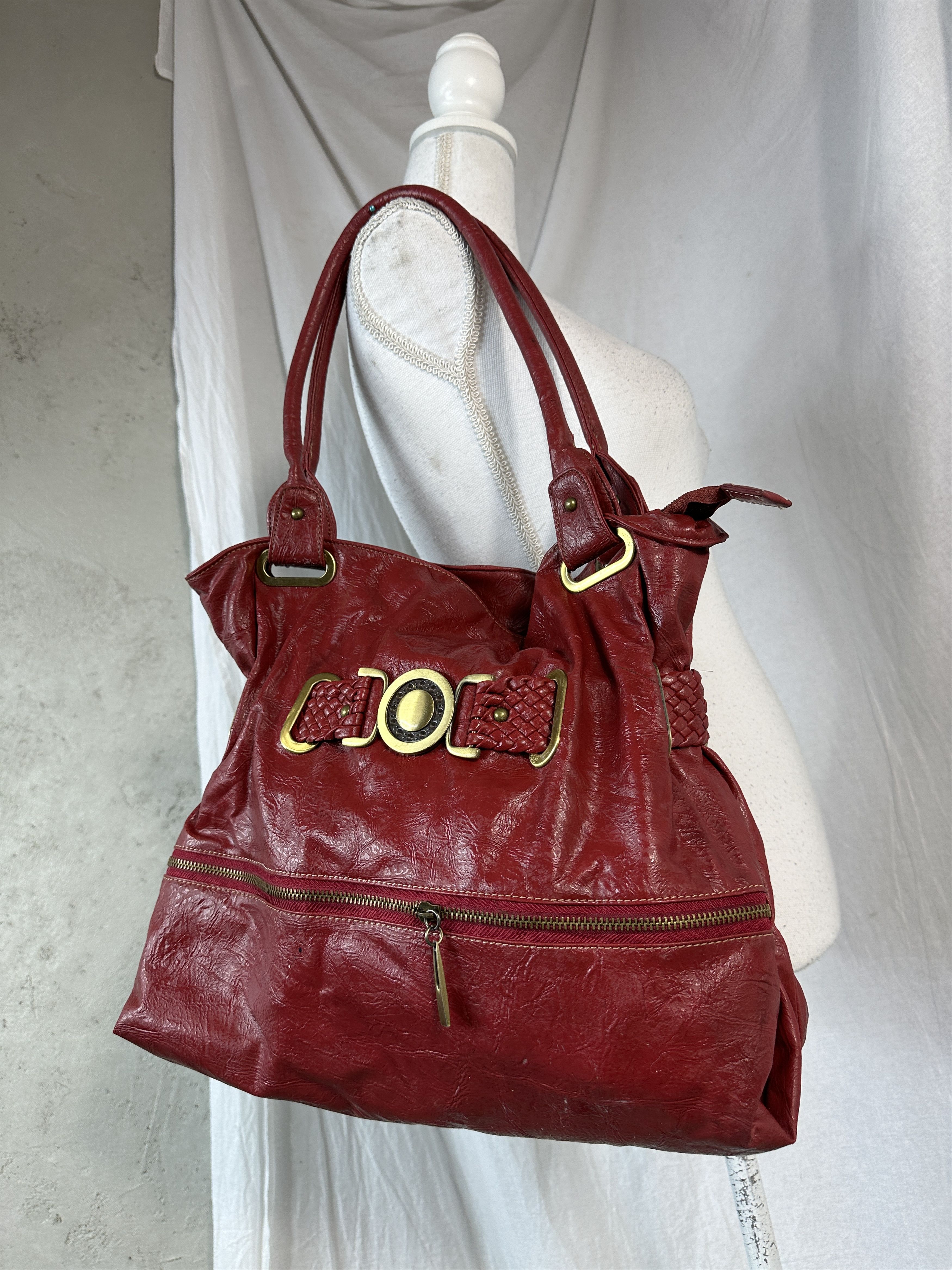 Vintage Vintage Cherry Red Bag Size ONE SIZE - 6 Thumbnail