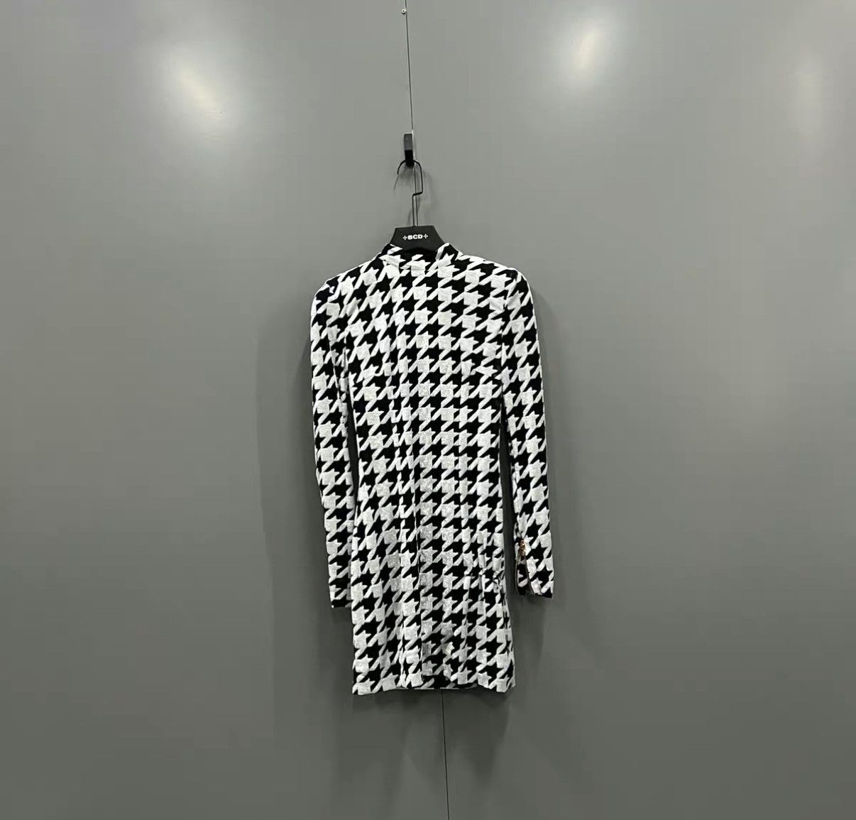 Balmain BALMAIN Houndstooth Slim Fit Long Sleeve Dress J41 Size XS / US 0-2 / IT 36-38 - 1 Thumbnail