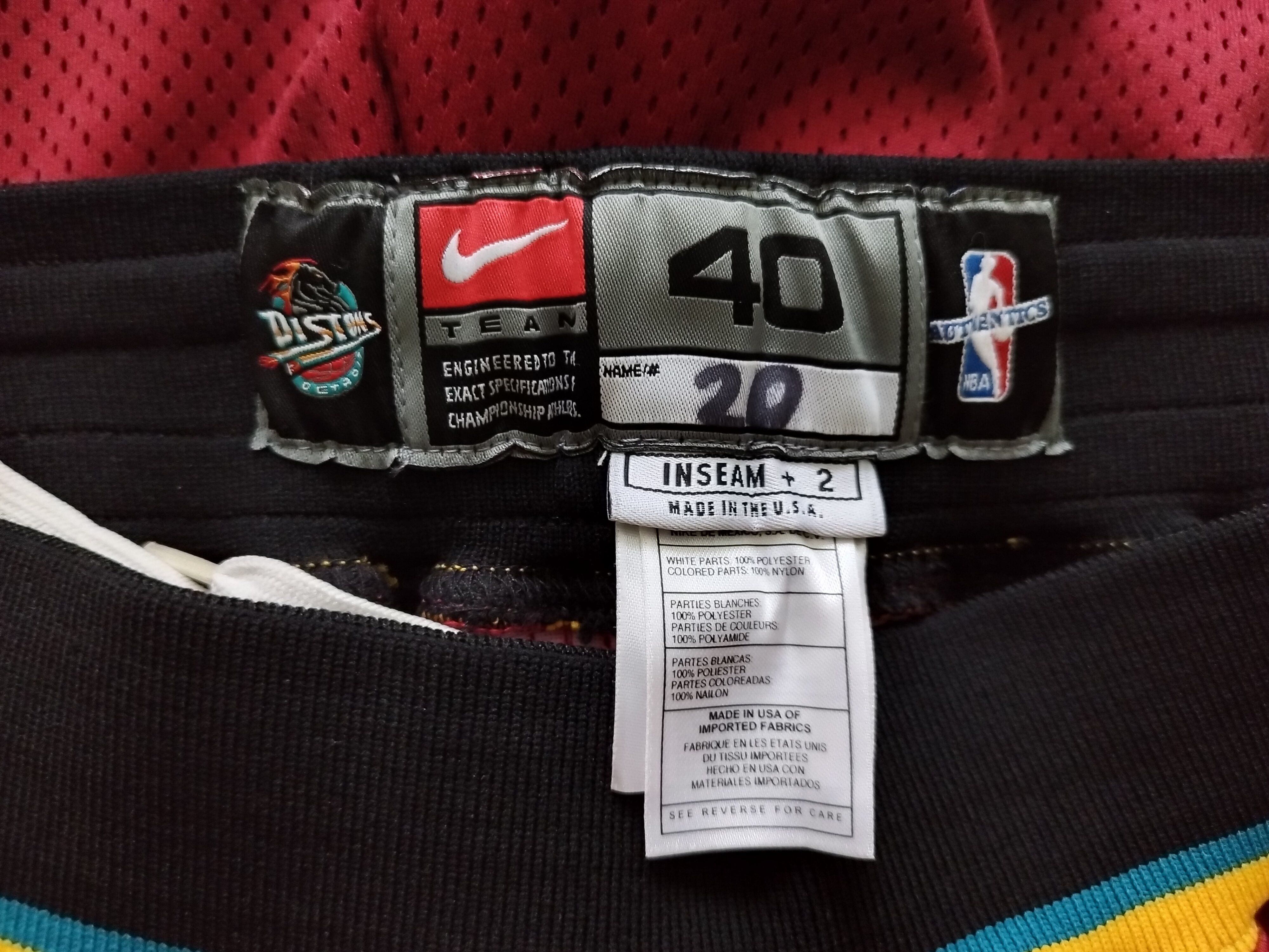 Nike Game Worn Used NBA Nike Brown Detroit Pistons pro cut Jersey Size US XL / EU 56 / 4 - 21 Thumbnail
