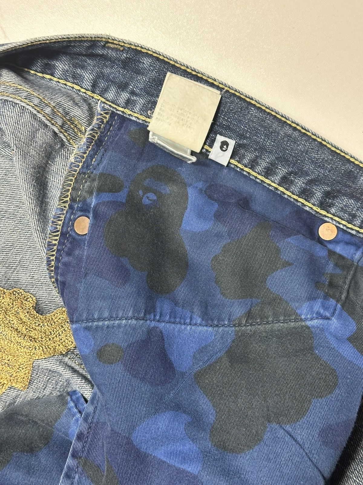 Bape Vintage Bape Embroidered Jeans Size US 32 / EU 48 - 15 Thumbnail