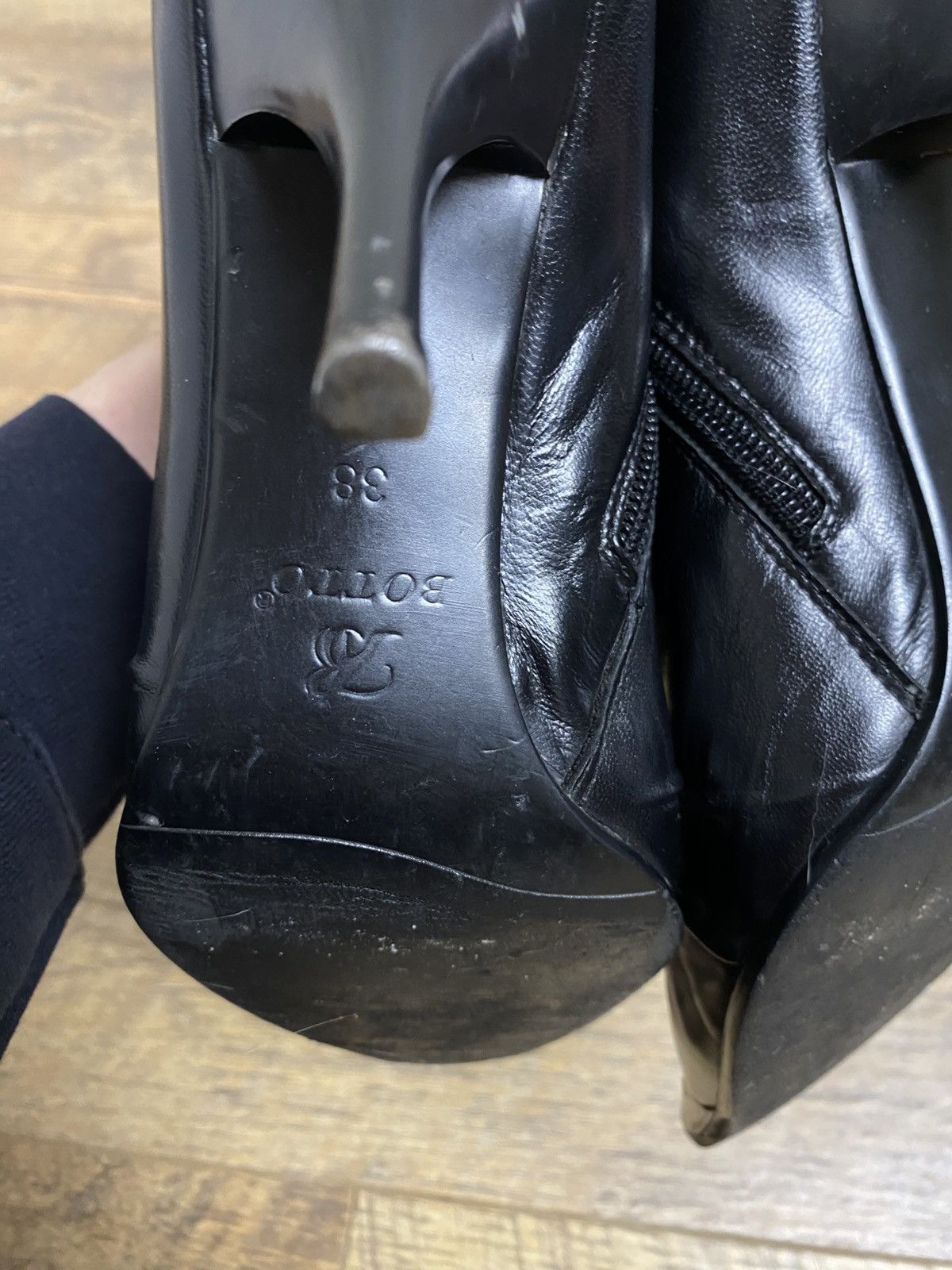 Japanese Brand Botto Italy Vintage Y2K Pointed Toe Ankle Boots Metal Size US 8 / IT 38 - 9 Thumbnail