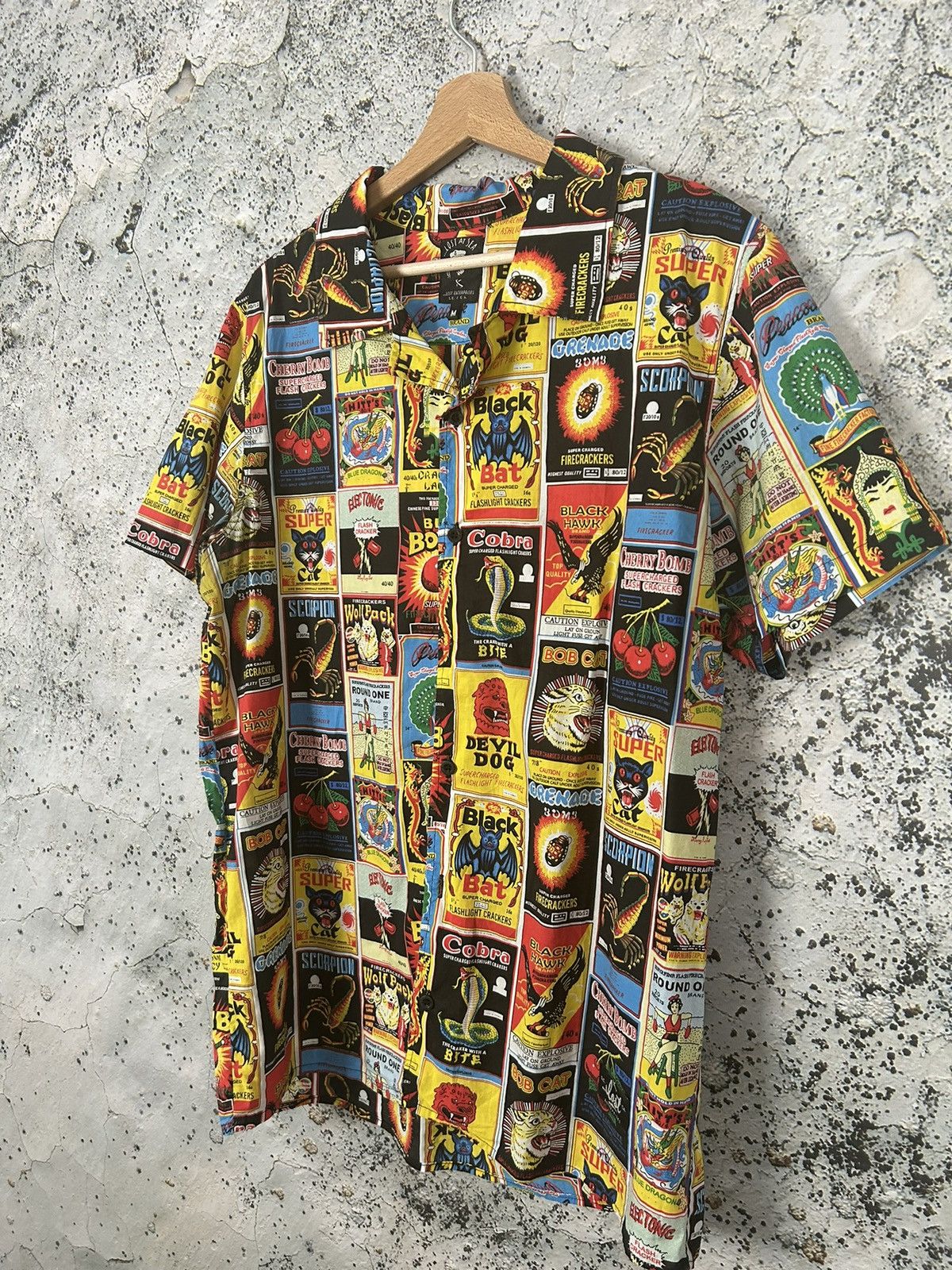 Vintage Vintage Crazy Shirt Summer Comics Hype Streetwear Y2K Size US M / EU 48-50 / 2 - 2 Thumbnail