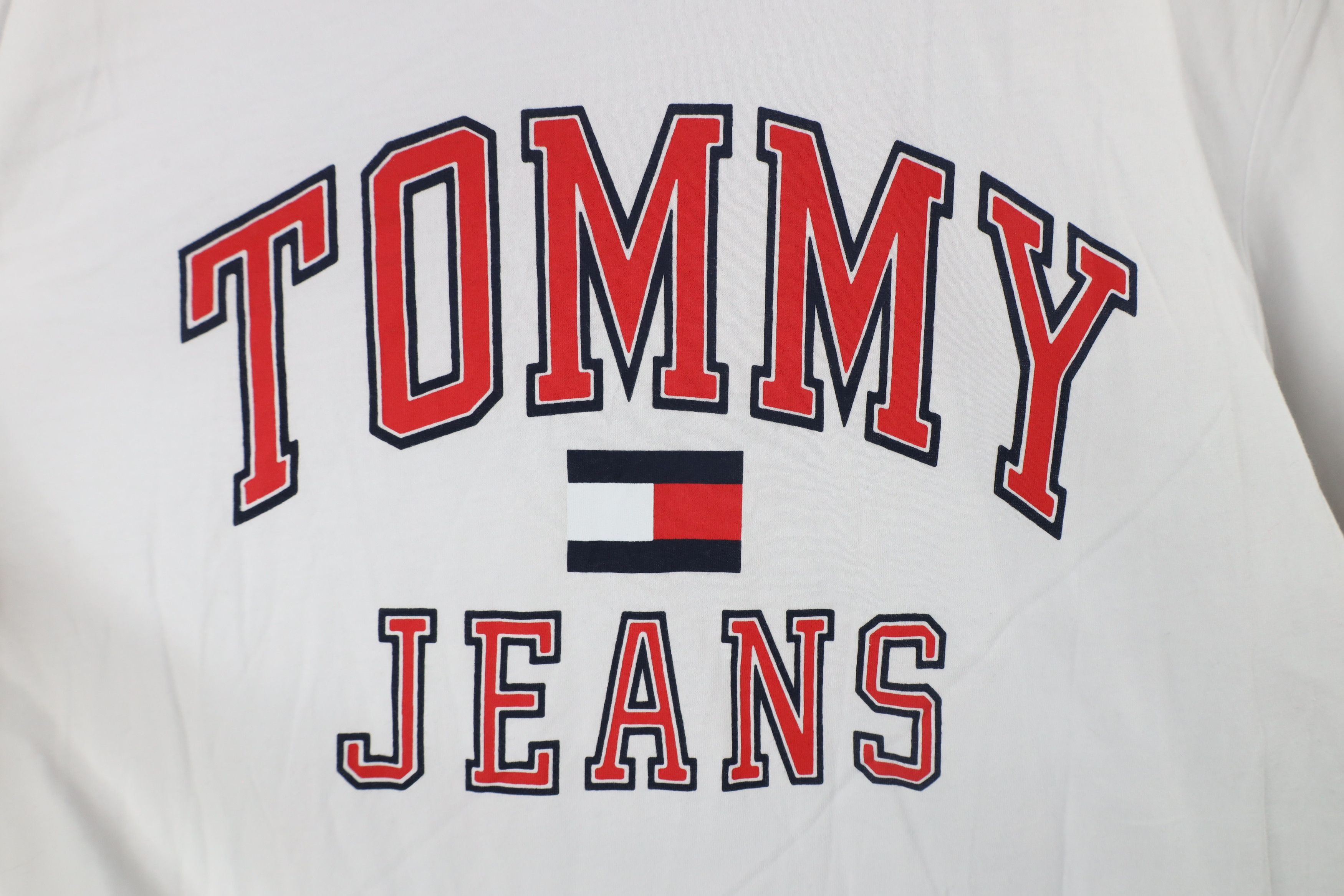 Tommy Hilfiger × Vintage Vintage Tommy Hilfiger Big Logo Short Sleeve T-Shirt White Size US XXL / EU 58 / 5 - 5 Thumbnail