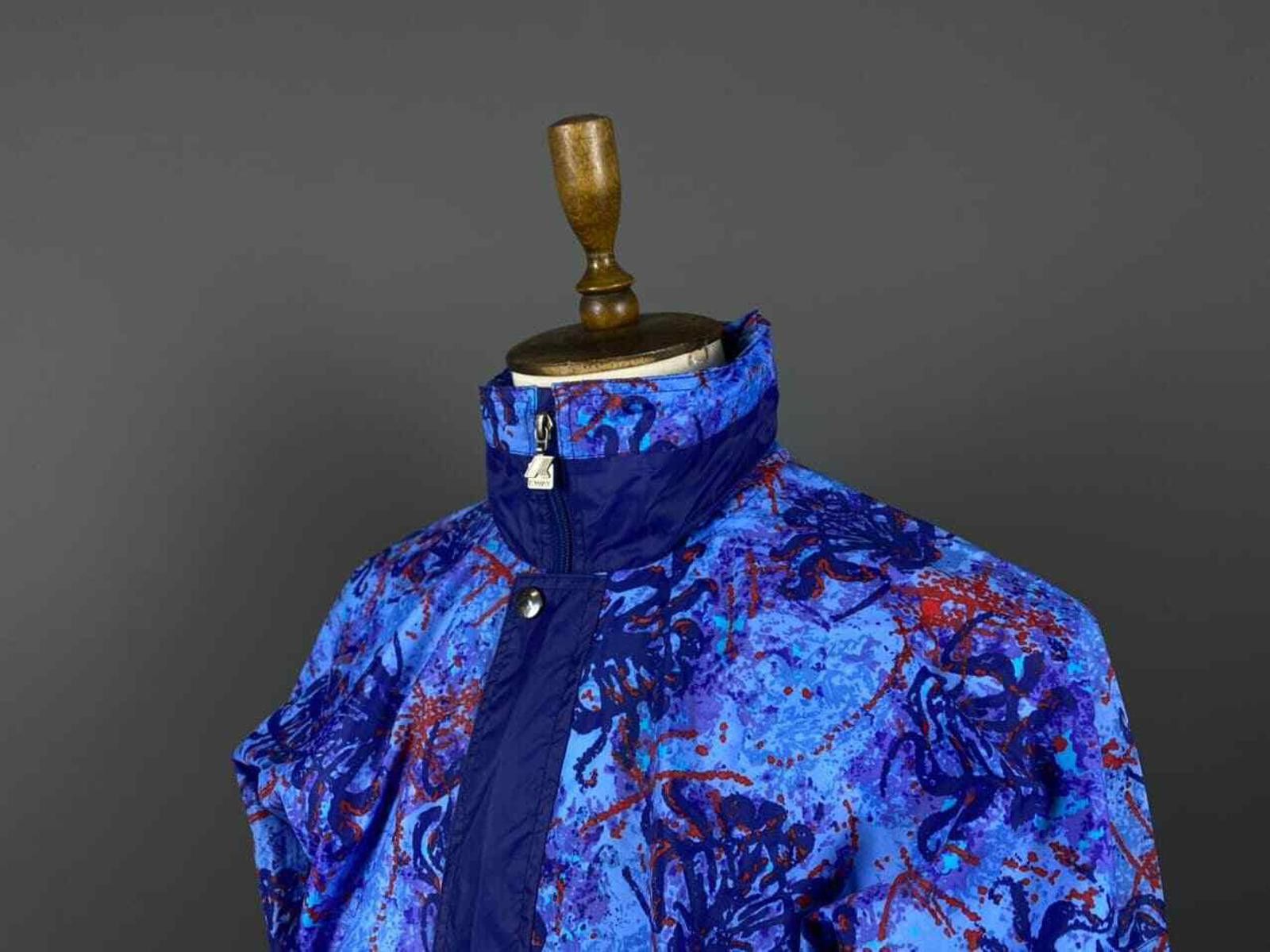 K-Way K.WAY PLUS Blue Zip Up Waterproof Nylon Jacket Size M Size US M / EU 48-50 / 2 - 2 Thumbnail
