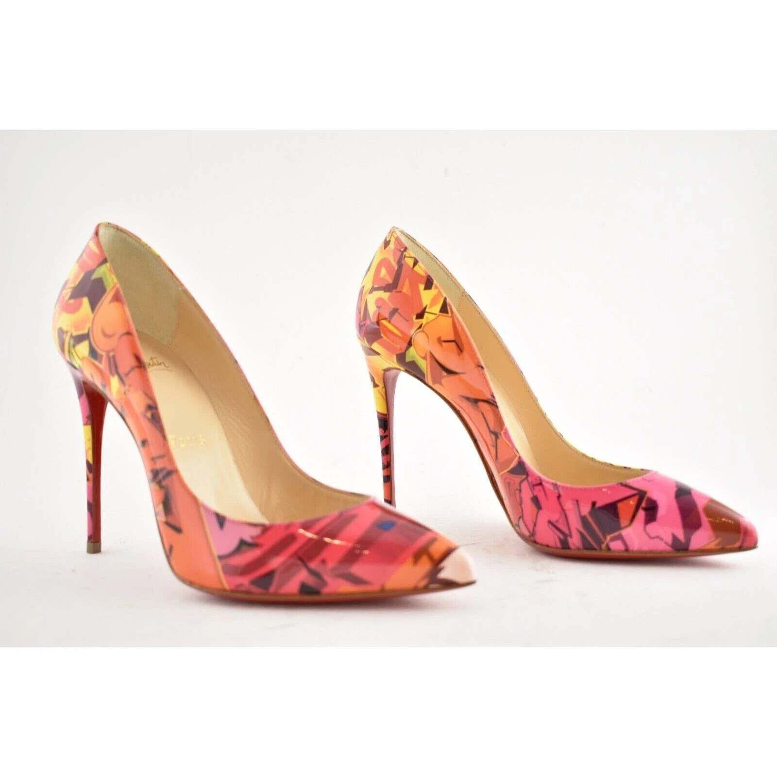 Christian Louboutin Christian Louboutin Pigalle Follies 100 Metrograf Orange Size US 5.5 / IT 35.5 - 4 Thumbnail