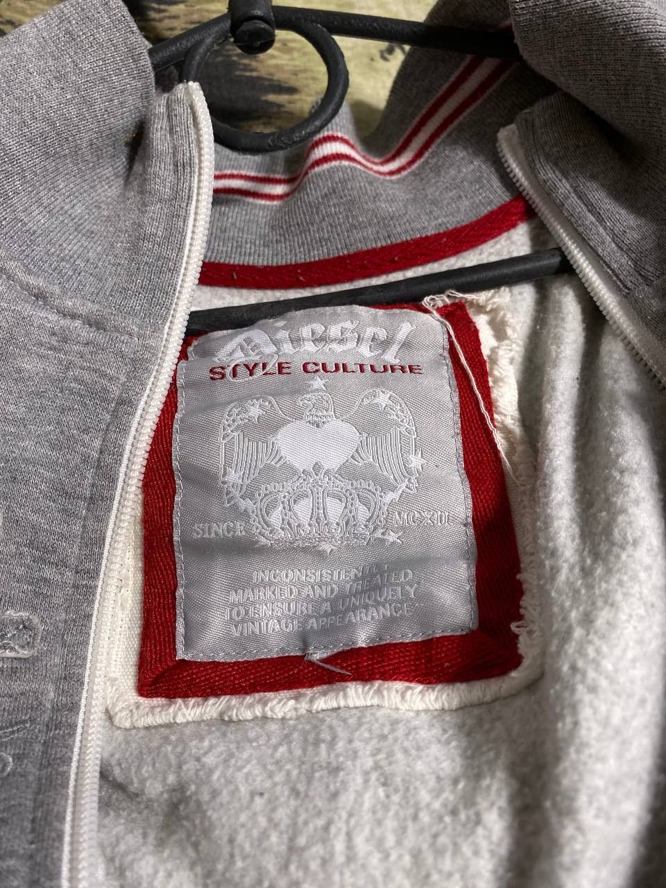 Diesel × Vintage Vintage Y2K Distressed Diesel Big Logo Zip Up Hoodie Size US M / EU 48-50 / 2 - 4 Thumbnail