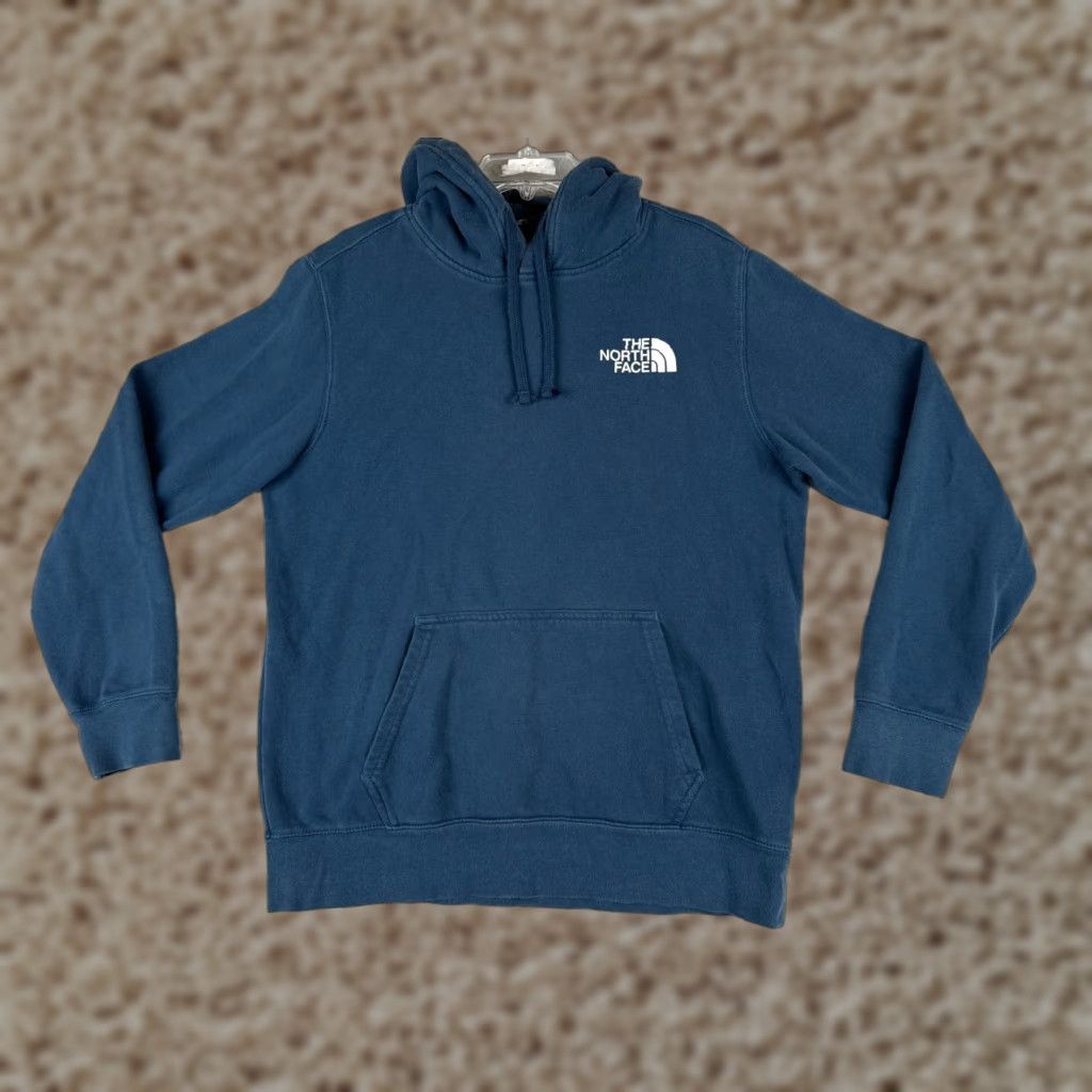 The North Face The North Face Hoodie Mens Medium Blue Pullover Pocket Jersey Cotton Size US M / EU 48-50 / 2 - 1 Thumbnail