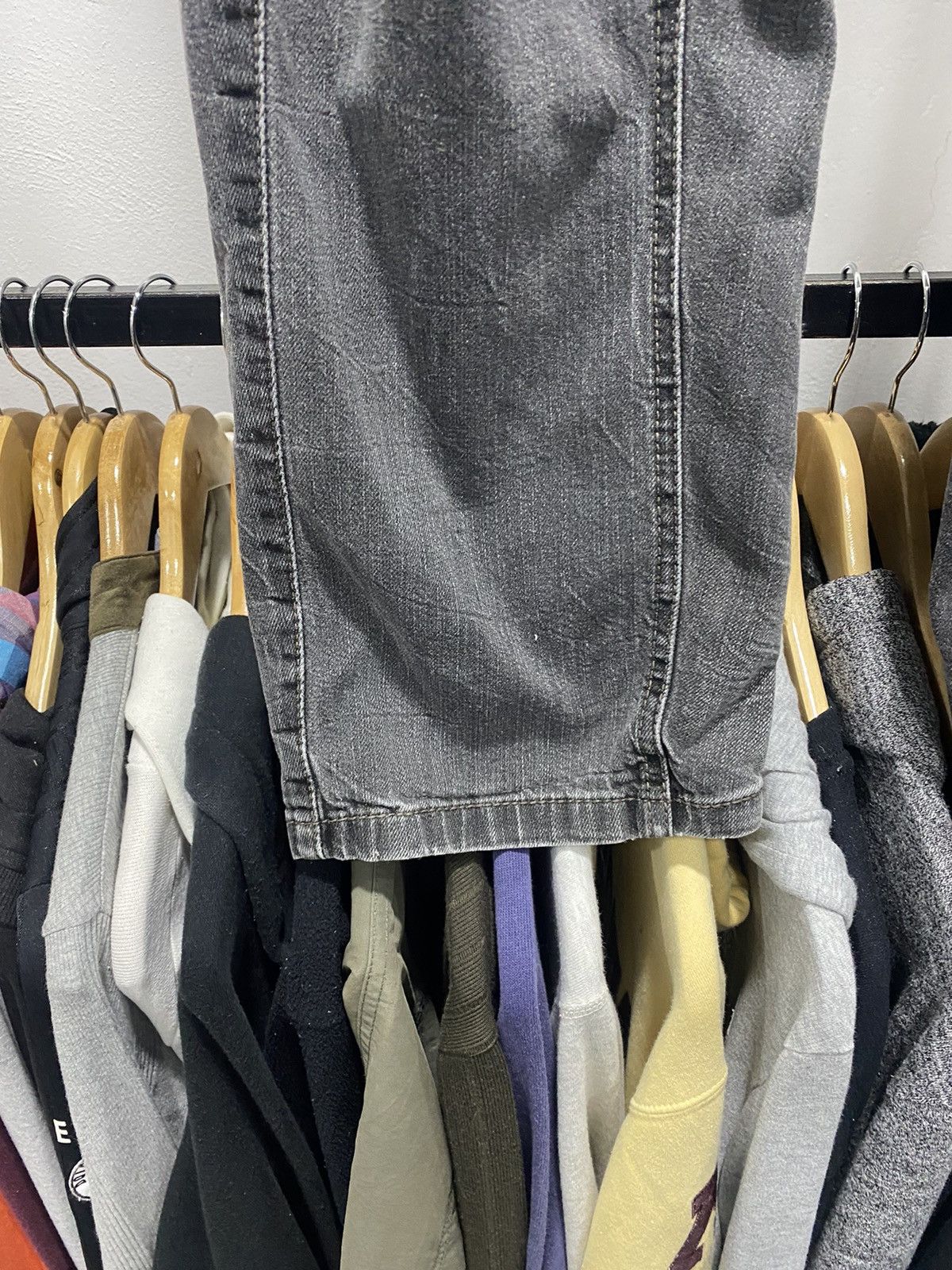 Hysteric Glamour Nicole Washed Black Cargo Denim Pants Lgb Punk Size US 34 / EU 50 - 9 Thumbnail