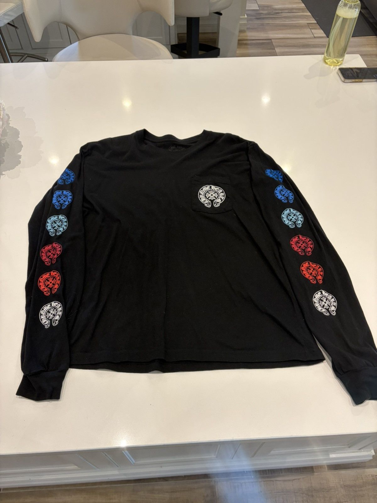Chrome Hearts CHROME HEARTS Horseshoe Long Sleeve BLACK | Grailed