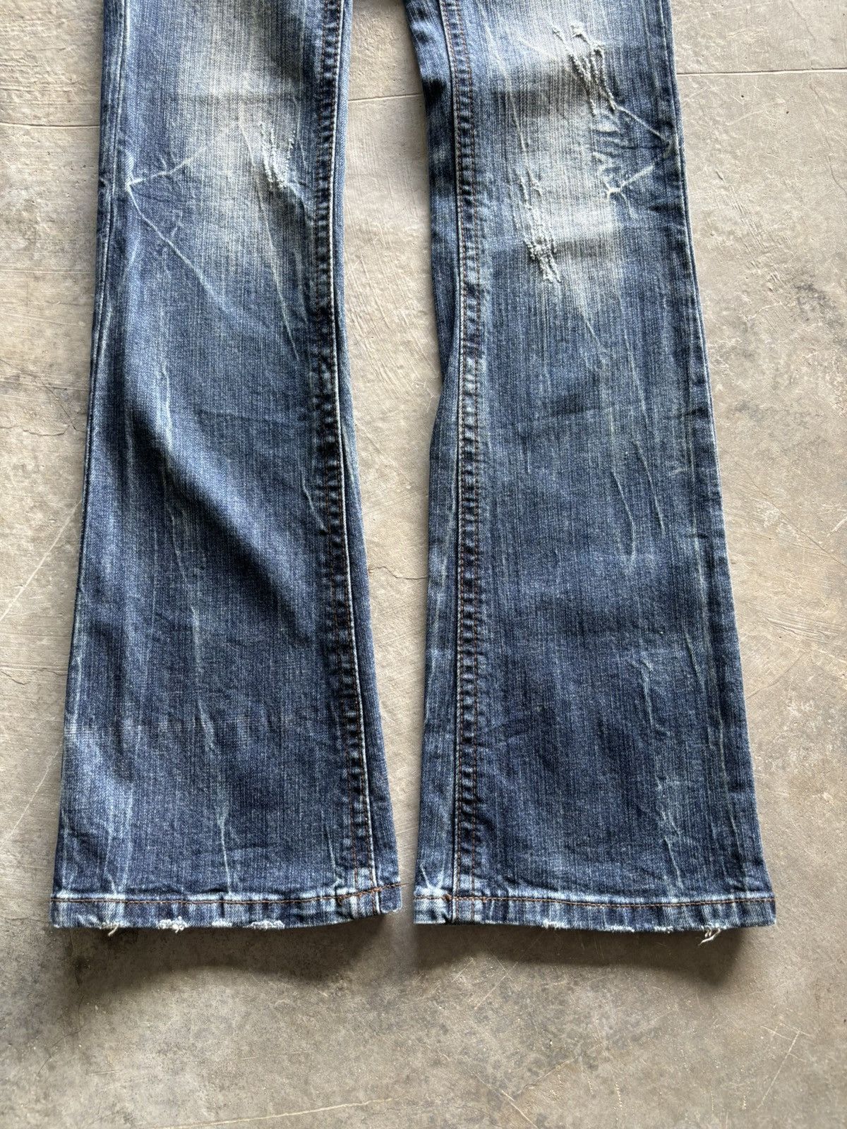 Hysteric Glamour y2k flared washed ultimax jeans japanese denim style Size 26" / US 2 / IT 38 - 12 Thumbnail