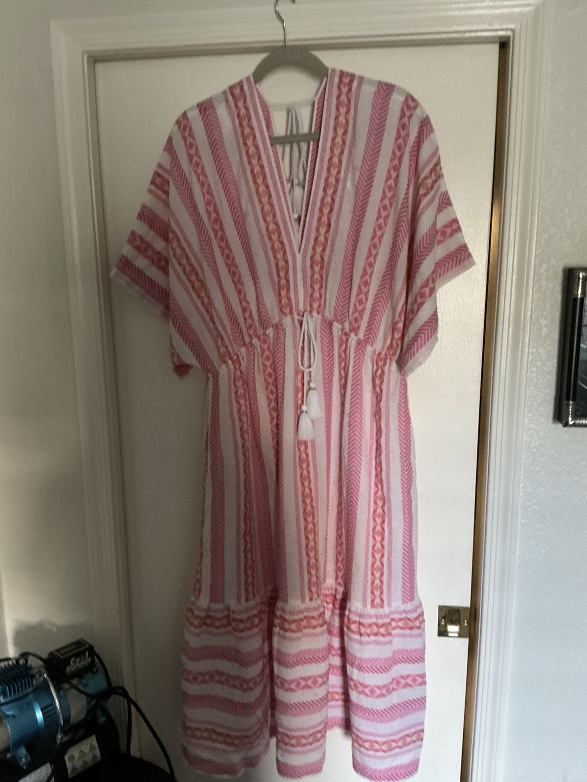 Tommy Bahama Geo jacquard midi coverup dress Size XL / US 12-14 / IT 48-50 - 2 Thumbnail