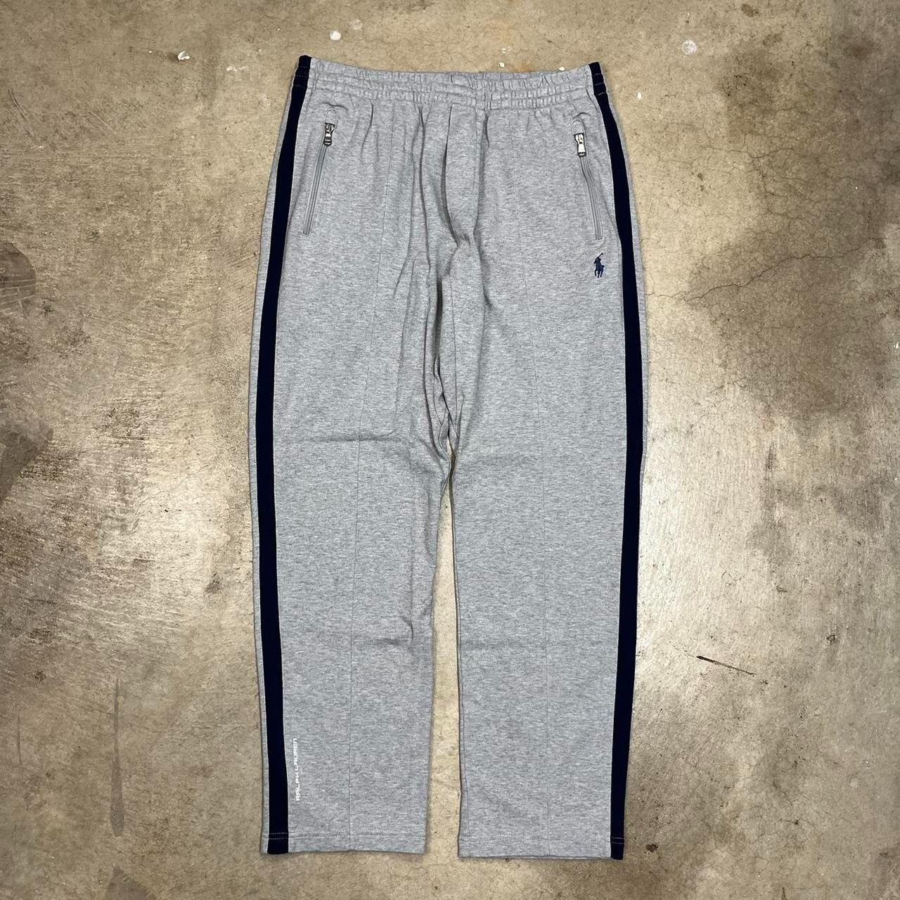 Polo Ralph Lauren × Vintage Polo Ralph Lauren sweatpants grey striped size large Size US 32 / EU 48 - 1 Thumbnail