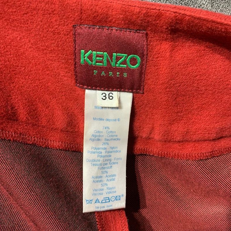 Kenzo Kenzo Red Casual Pants Size 36-2506 Size 35" - 6 Thumbnail