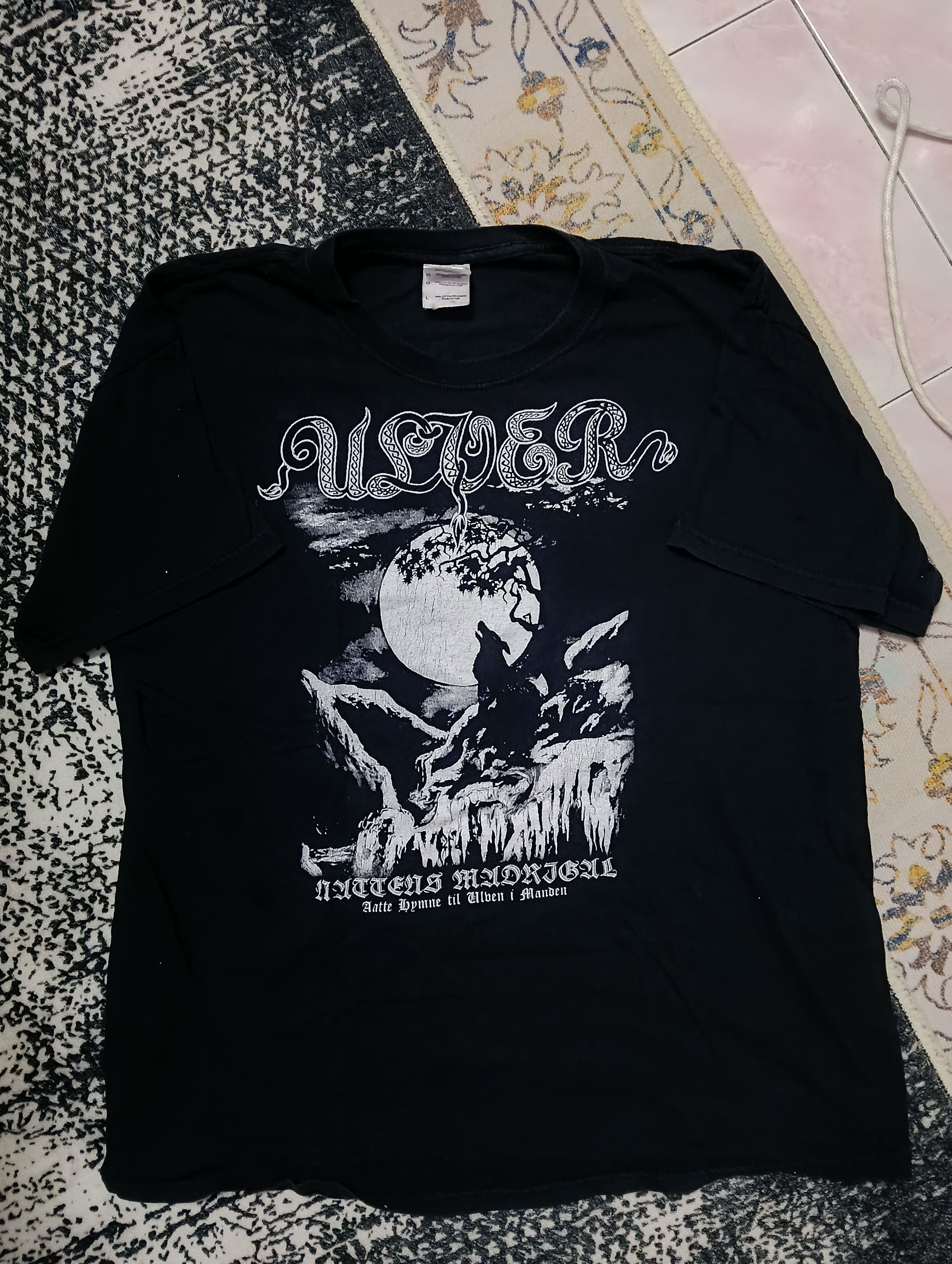 Band Tees Official Ulver "Nattens Madrigal" Black Metal Band Size US L / EU 52-54 / 3 - 1 Thumbnail