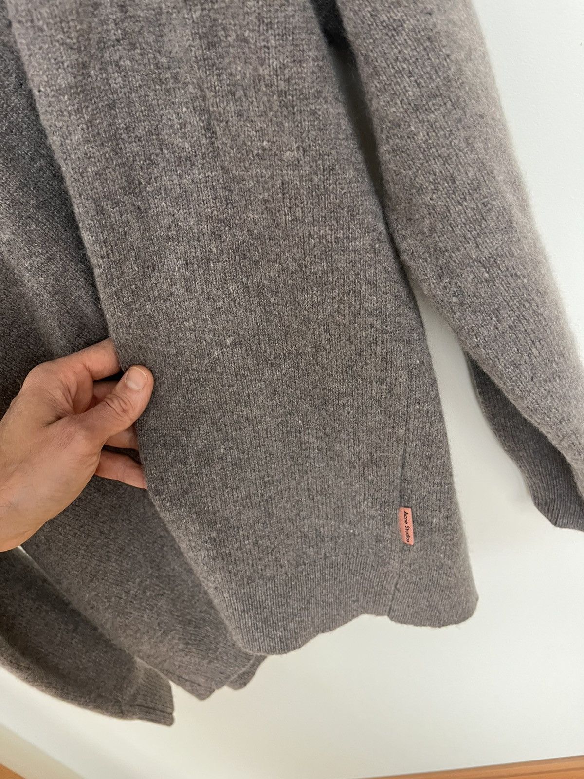 Acne Studios Acne Studios Grey/Beige cashmere/wool hooded sweater Size US S / EU 44-46 / 1 - 4 Thumbnail