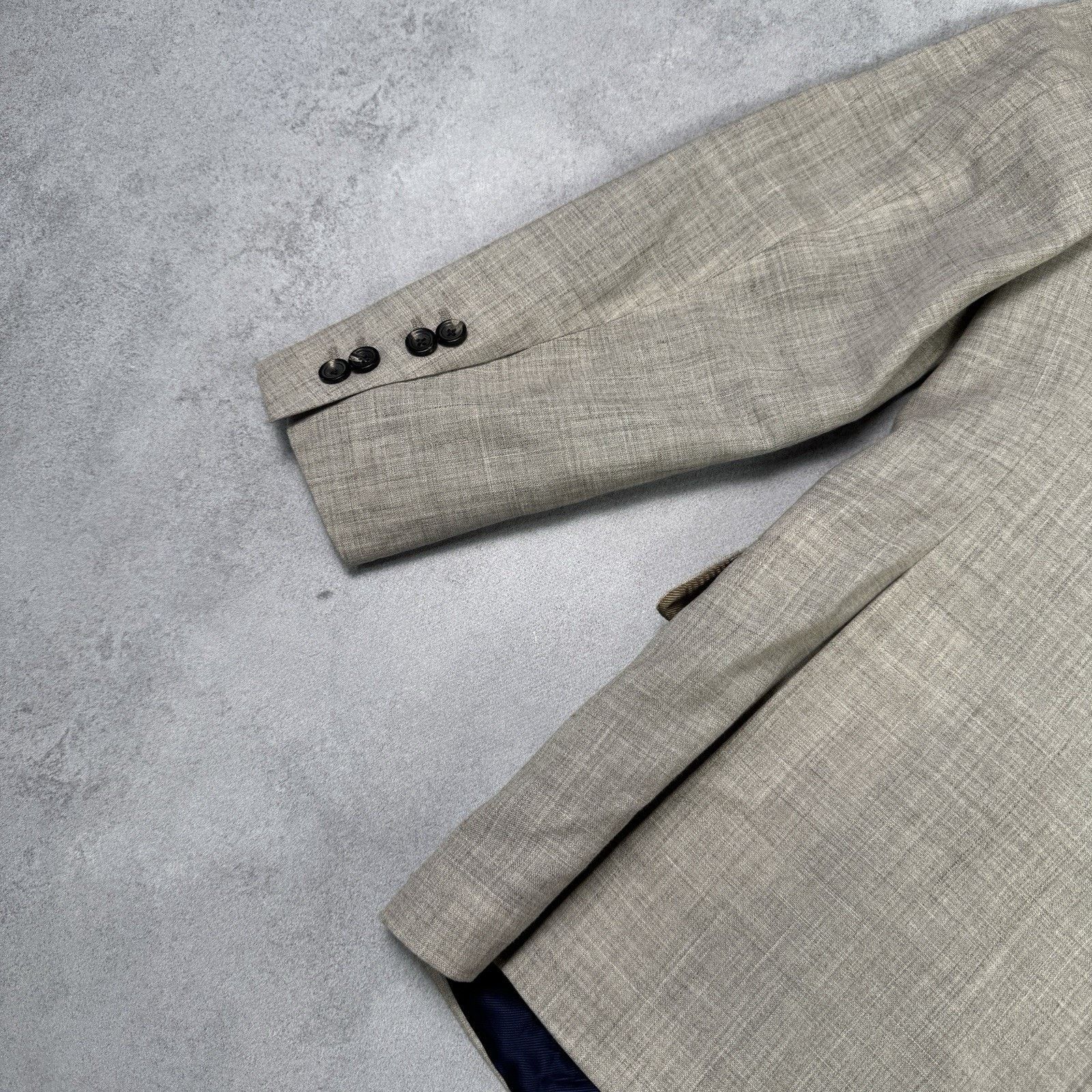 Hackett J.P. Hackett 14 Savile Raw Loro Piaba Ink Suit Men 42r/52r Size 42R - 12 Thumbnail