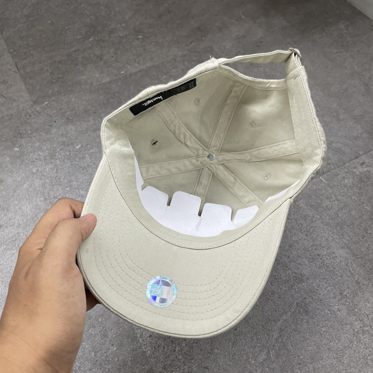Stussy Stussy Logo Cap - Cream Size ONE SIZE - 6 Thumbnail