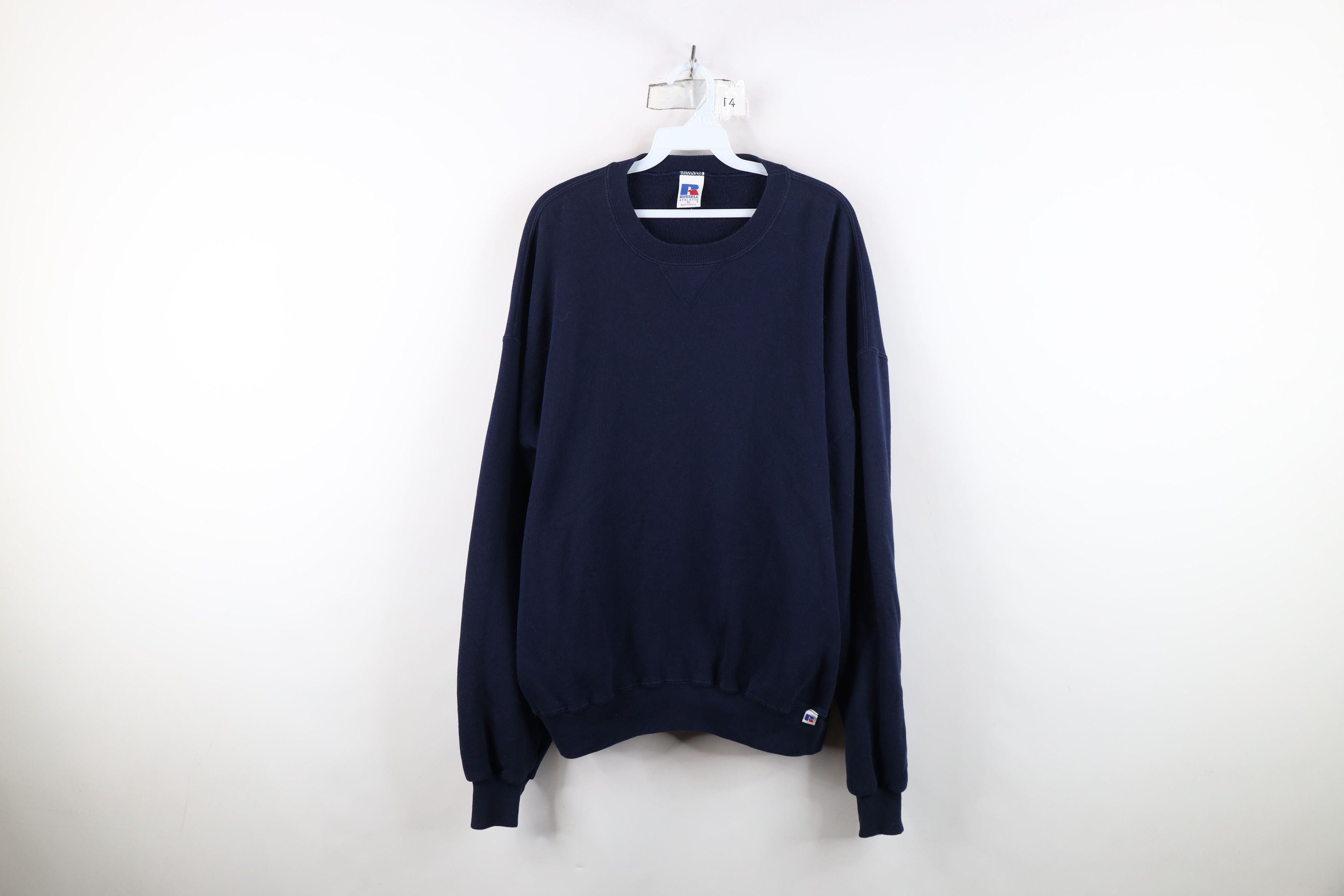 Russell Athletic Vintage 90s Russell Athletic Crewneck Sweatshirt Navy Blue Size US XL / EU 56 / 4 - 1 Thumbnail