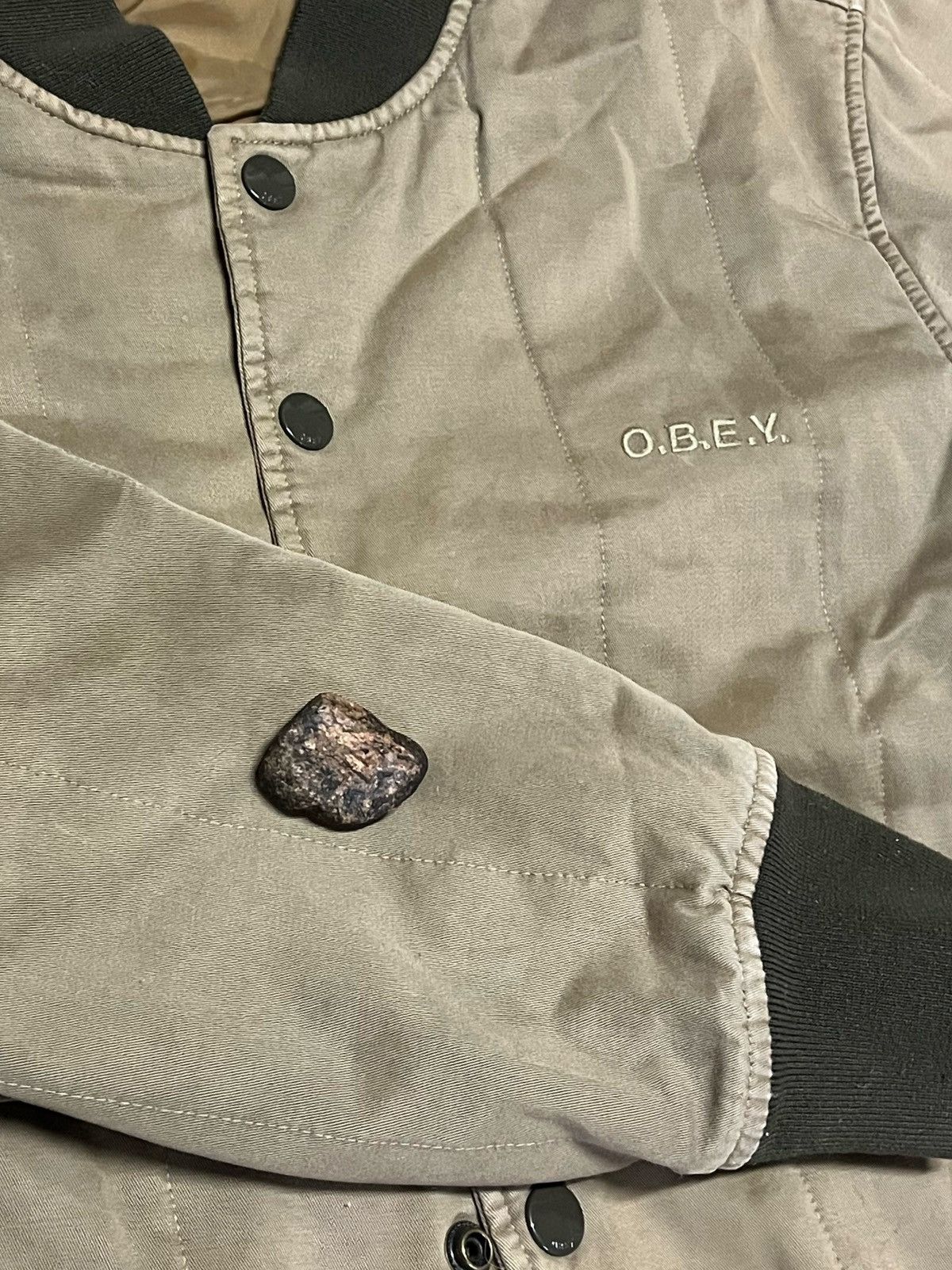 Obey Obey LINESMAN Dusty Army Durable Heavy Twill Bomber Men's M Size US M / EU 48-50 / 2 - 6 Thumbnail