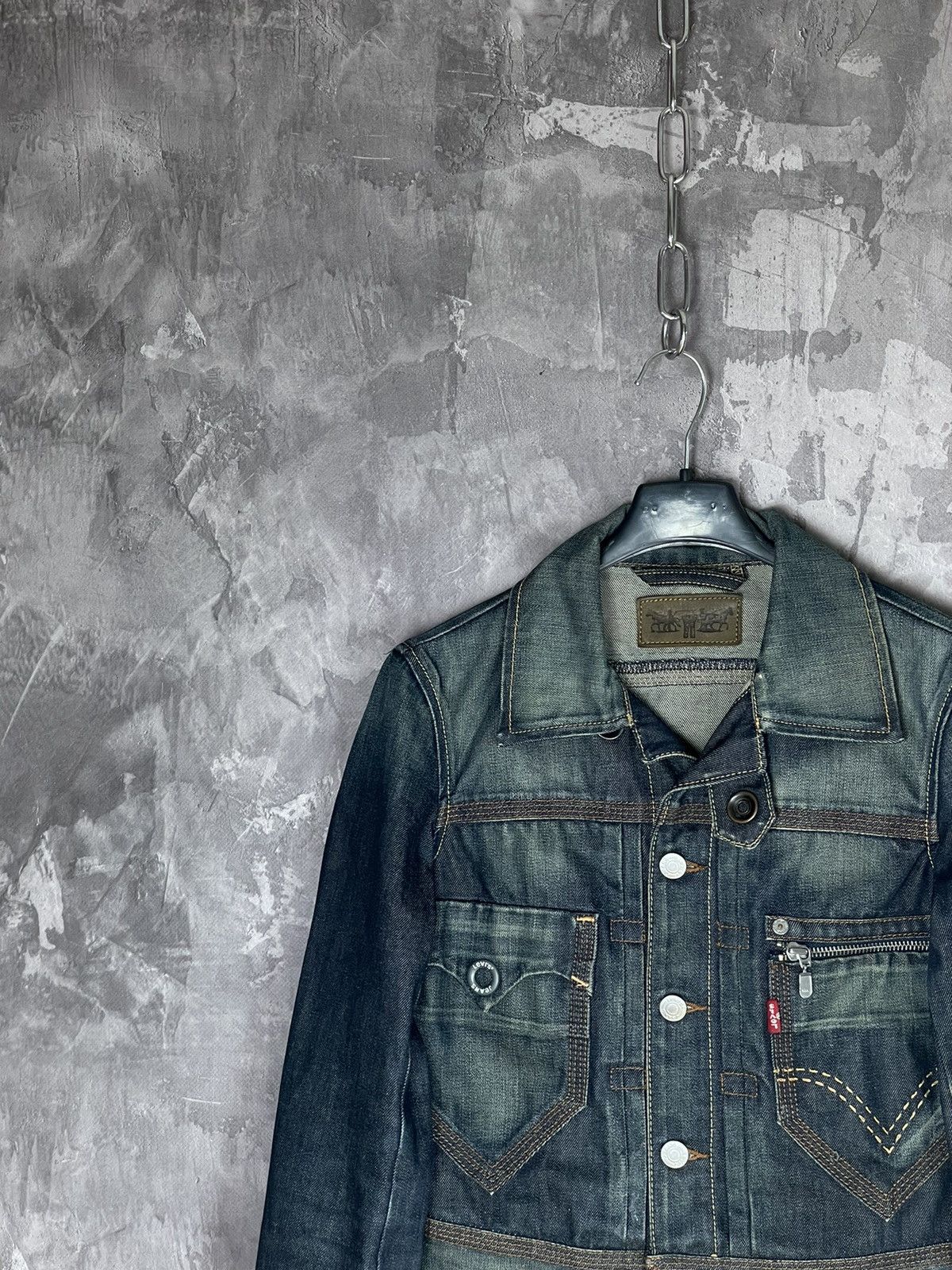 Japanese Brand × Levi's Vintage Levis Japanese Brand 90s Diesel Style Denim jacket Size S / US 4 / IT 40 - 3 Thumbnail