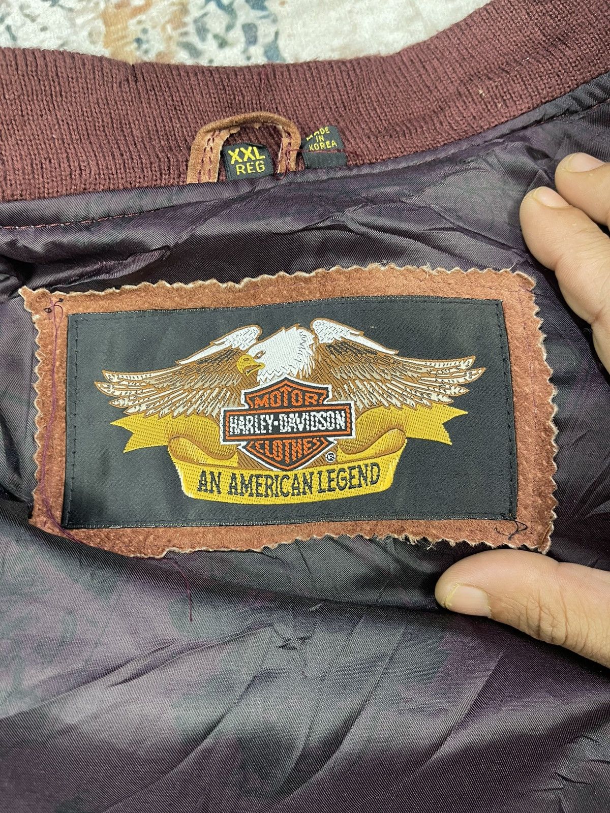 Harley Davidson Vtg Harley Davidson V-Twin Power Leather Bombers Size US XXL / EU 58 / 5 - 18 Thumbnail