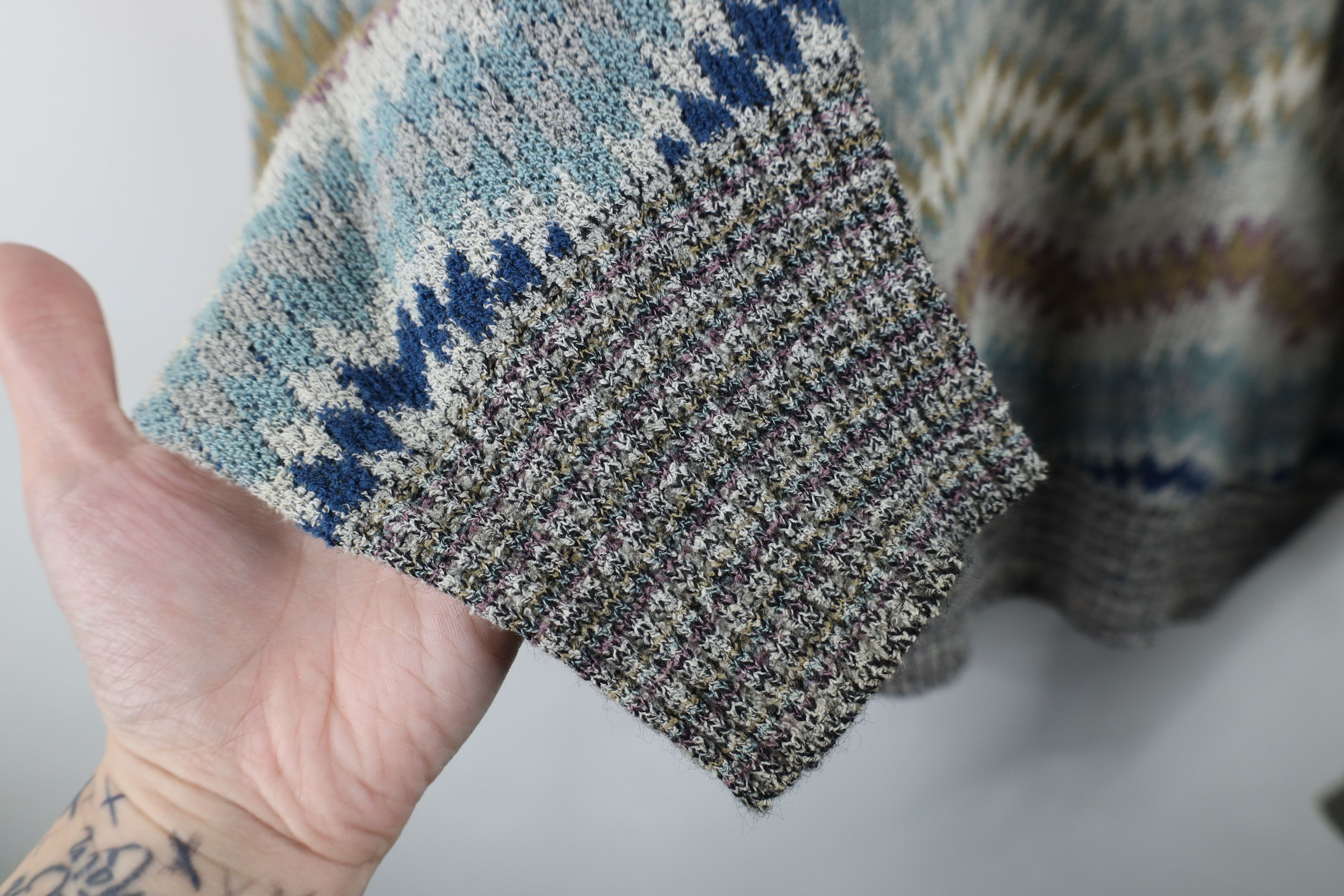 Vintage Vintage 90s Coogi Style Rainbow Linen Blend Knit Sweater Size US XXL / EU 58 / 5 - 5 Thumbnail