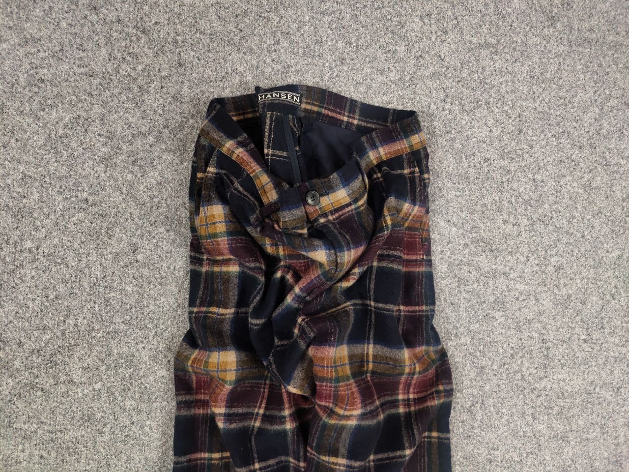 HANSEN Garments Hansen Garments Pyge Wool Blend Check Cropped Casual Pants Size US 32 / EU 48 - 4 Thumbnail