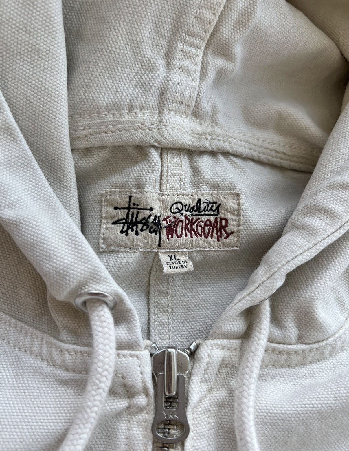 Stussy Stussy Unlined Canvas Work Jacket Vintage Natural XL Size US XL / EU 56 / 4 - 3 Thumbnail