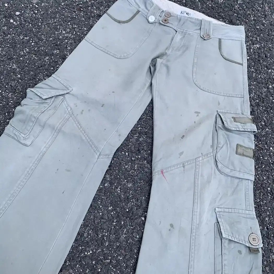 Hunter 💥 RUSTY DIRTY Utility KP Green Baggy Tactical Faded Cargo Pants Size US 29 - 5 Thumbnail