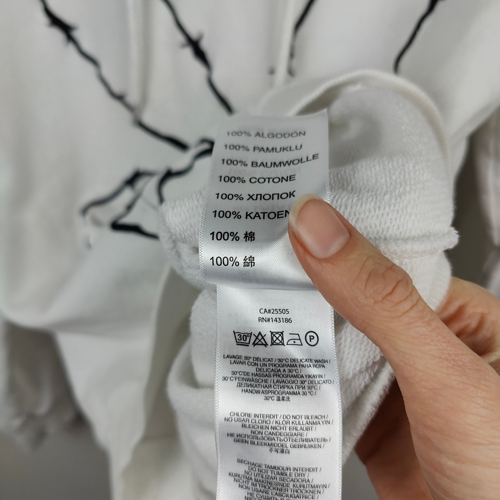 Eleven Paris Eleven Paris Playboy Layla Hoodie Medium White Barbed Wire Size US M / EU 48-50 / 2 - 10 Thumbnail