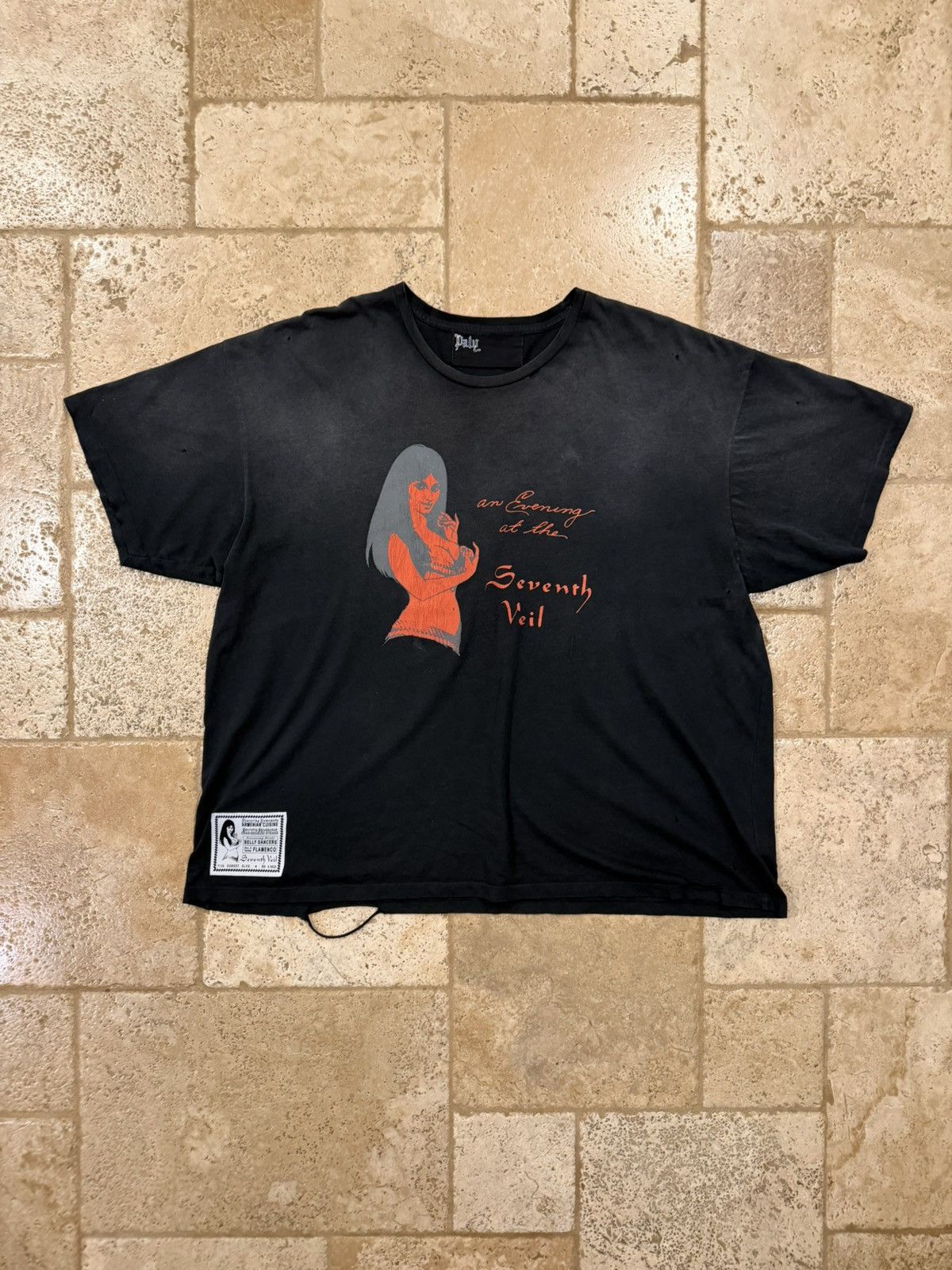 Paly Hollywood Paly Hollywood Seventh Veil Red Girl Vintage Wash T-Shirt Size US XXL / EU 58 / 5 - 16 Thumbnail