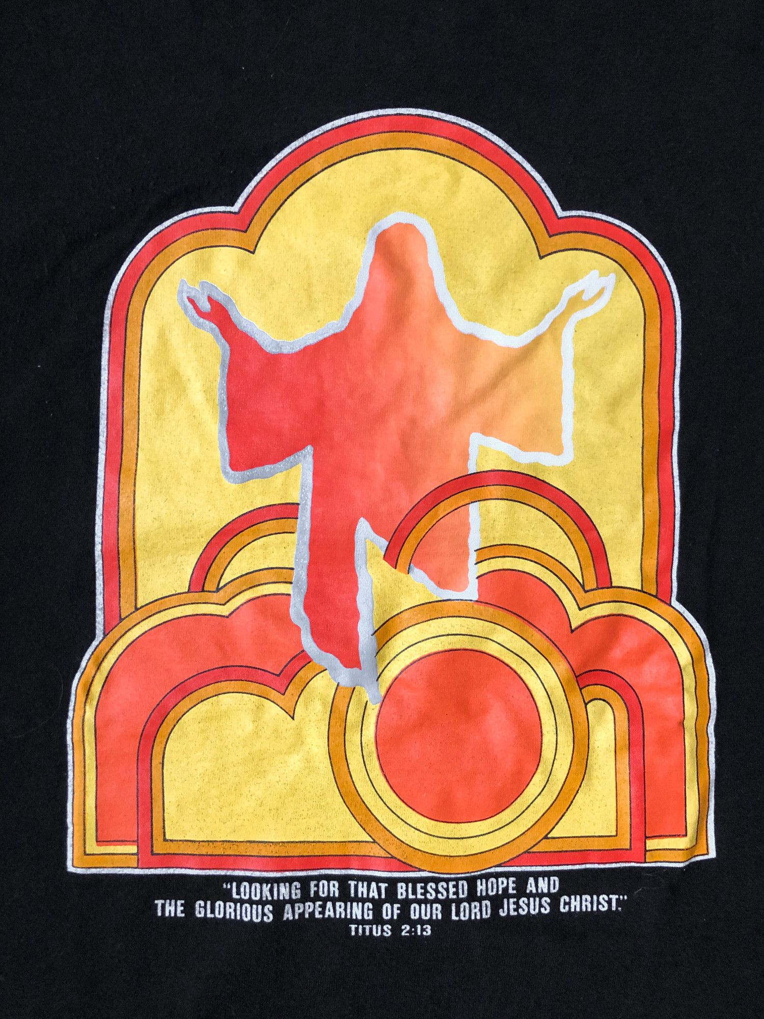 Gildan × Vintage 90s Single Stitch 'Jesus Christ' God T-Shirt Size US L / EU 52-54 / 3 - 1 Thumbnail