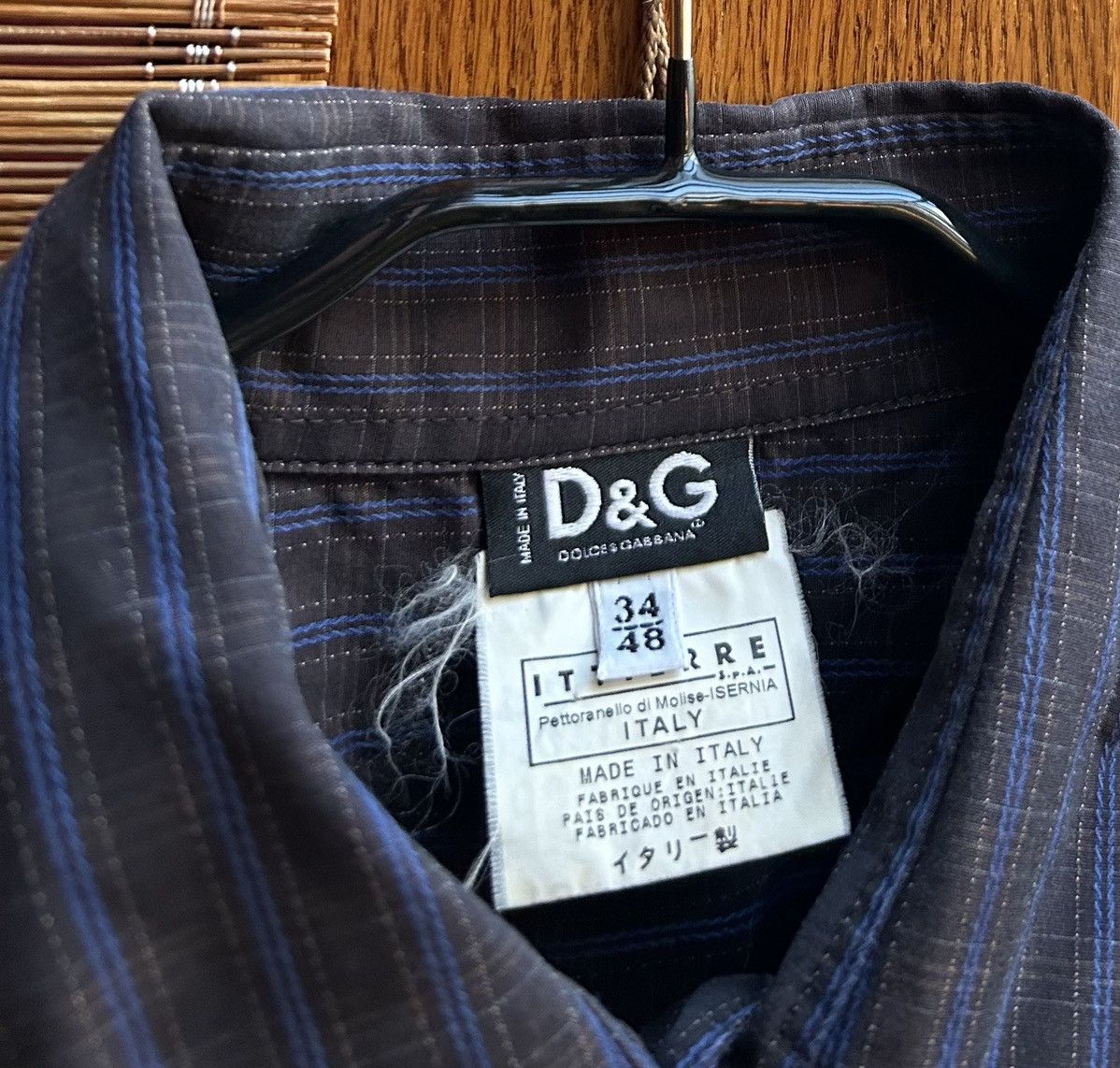 Dolce & Gabbana × Vintage Vintage Dolce & Gabbana Plaid Long Sleeve Shirt Size US M / EU 48-50 / 2 - 4 Thumbnail