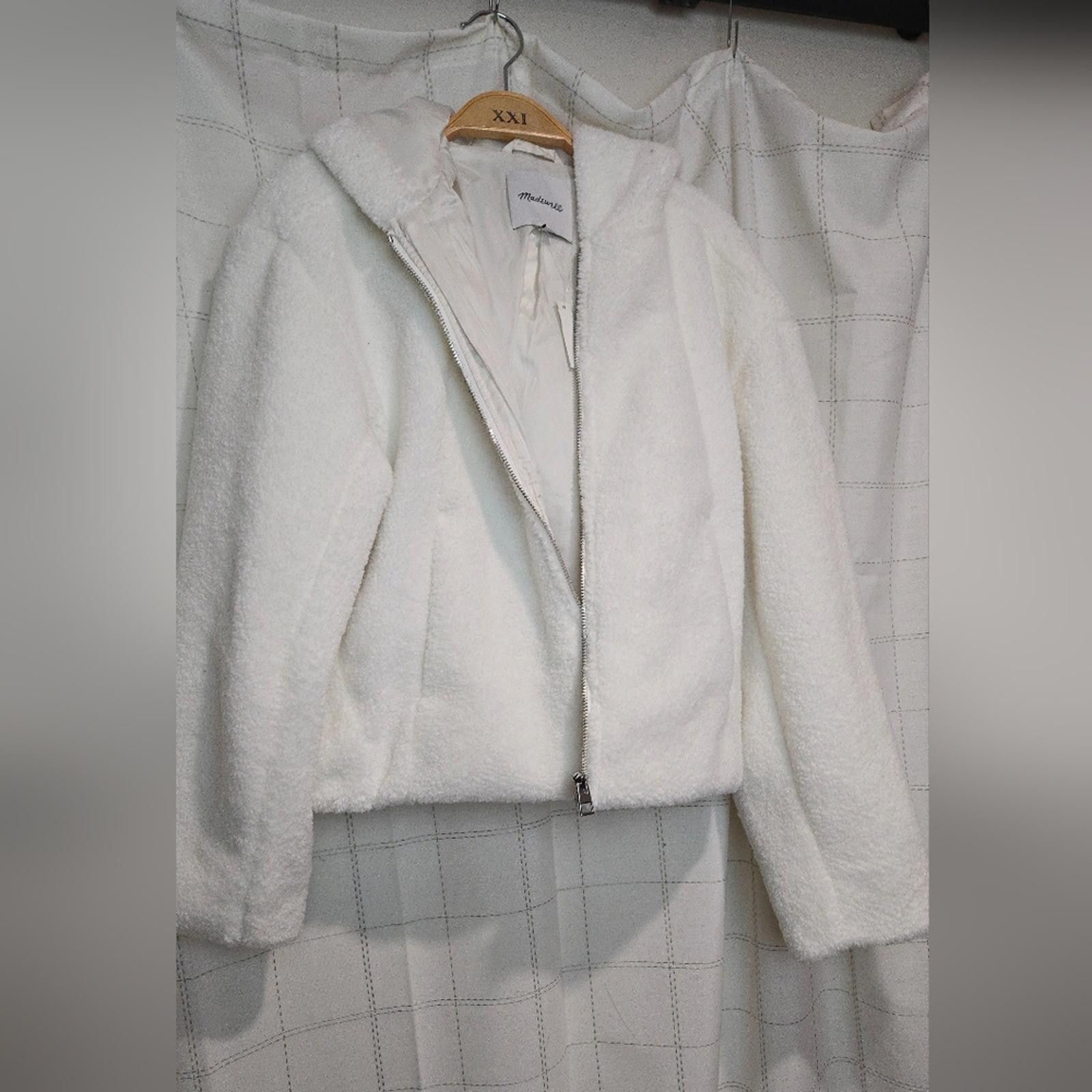 Madewell Madewell Sherpa Zip-Front Bomber Jacket Size XS / US 0-2 / IT 36-38 - 3 Thumbnail