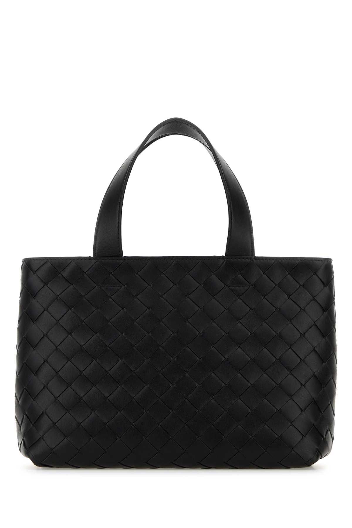 Bottega Veneta Black Leather Mini Intrecciato Handbag Size ONE SIZE - 1 Thumbnail