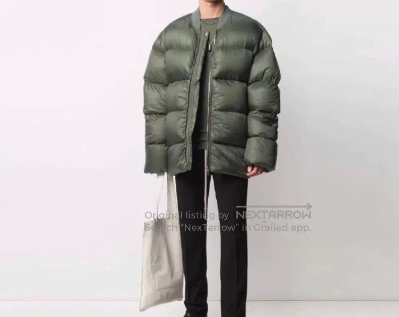Rick Owens Rick Owens Solid Baseball Neck Loose Green Cotton Flight J Size US XL / EU 56 / 4 - 3 Thumbnail