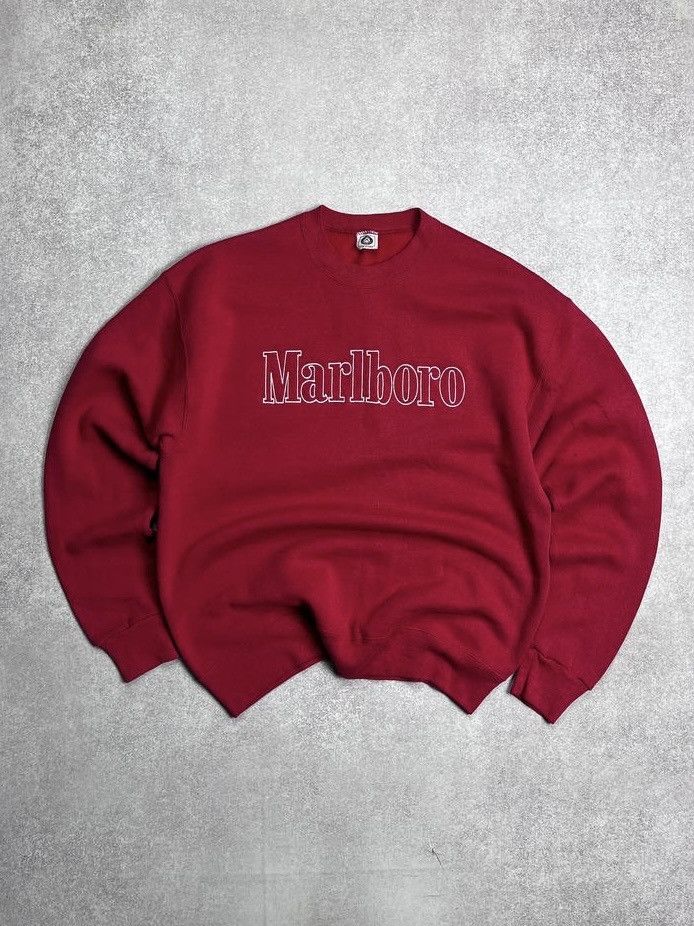 Marlboro Vintage Marlboro Embroidery Boxy Sweatshirt Y2K M Size US M / EU 48-50 / 2 - 1 Thumbnail