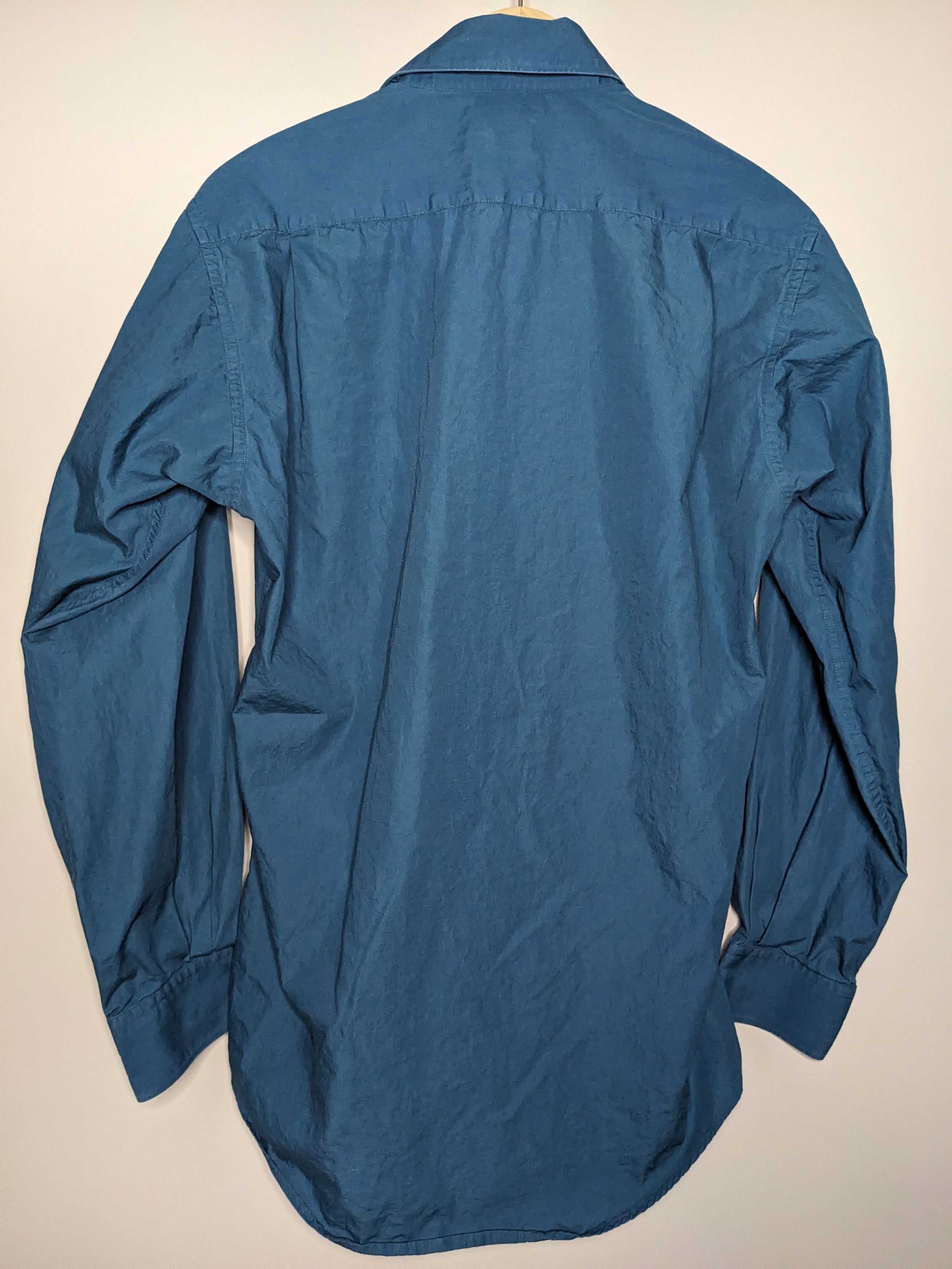 Kenzo VINTAGE Kenzo Homme Button Up Shirt Large Teal Pocket 90s Size US L / EU 52-54 / 3 - 5 Thumbnail