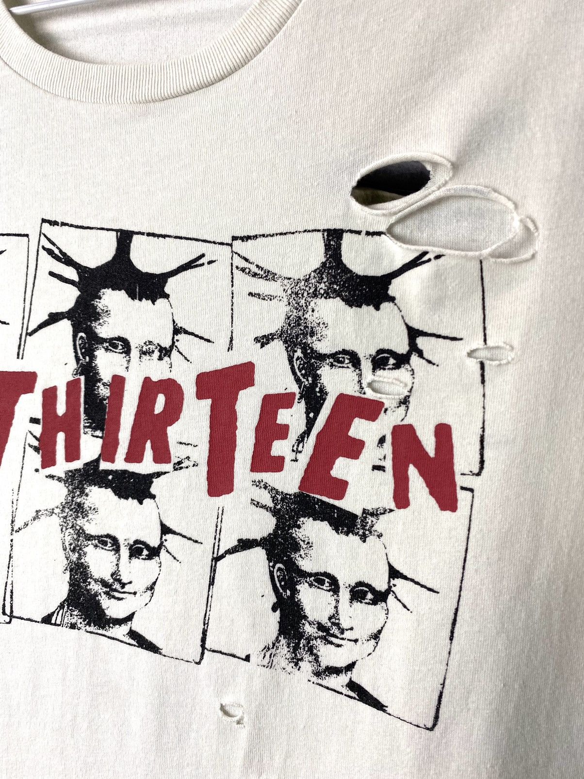 R13 Rare! R13 Mona Lisa Boy Distressed T Shirt Punk Rock Y2K Size US S / EU 44-46 / 1 - 5 Thumbnail