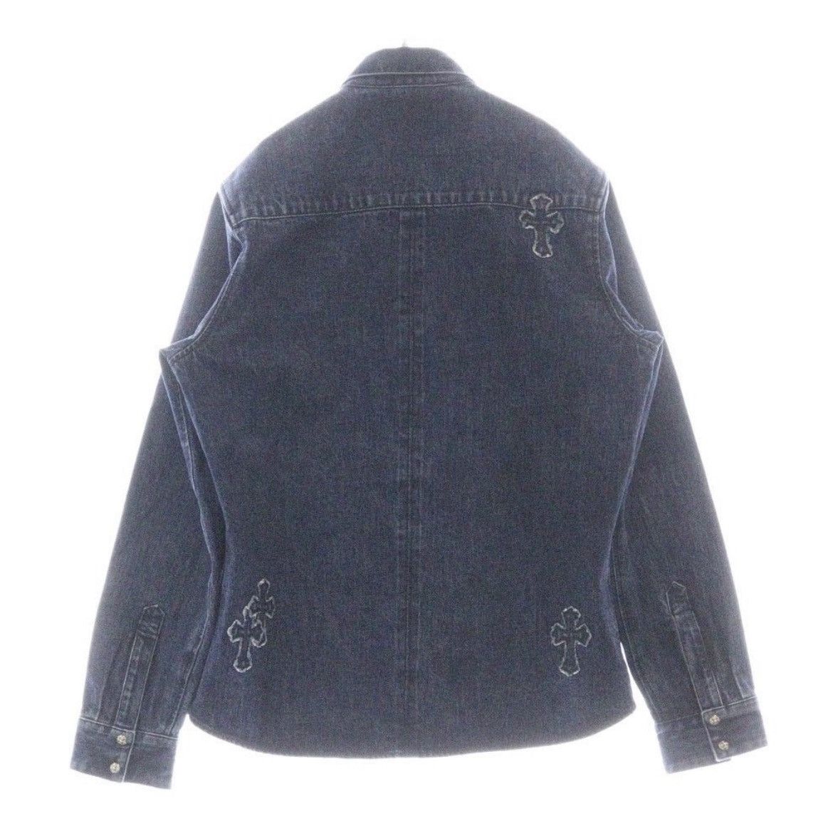 Chrome Hearts Chrome Hearts Looseend Denim Cross Patch Shirt Size US XL / EU 56 / 4 - 2 Thumbnail