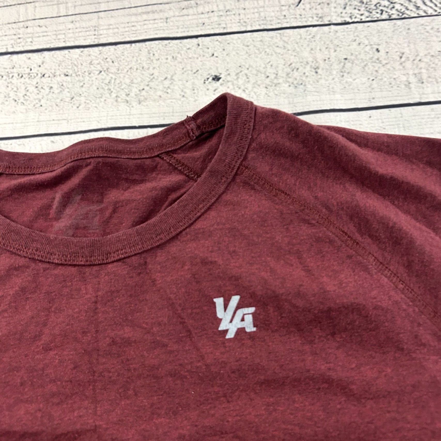 YoungLA Young LA T-Shirt Men Large Maroon Short Sleeve Logo Crew Neck Shirt Mens Size US L / EU 52-54 / 3 - 2 Thumbnail