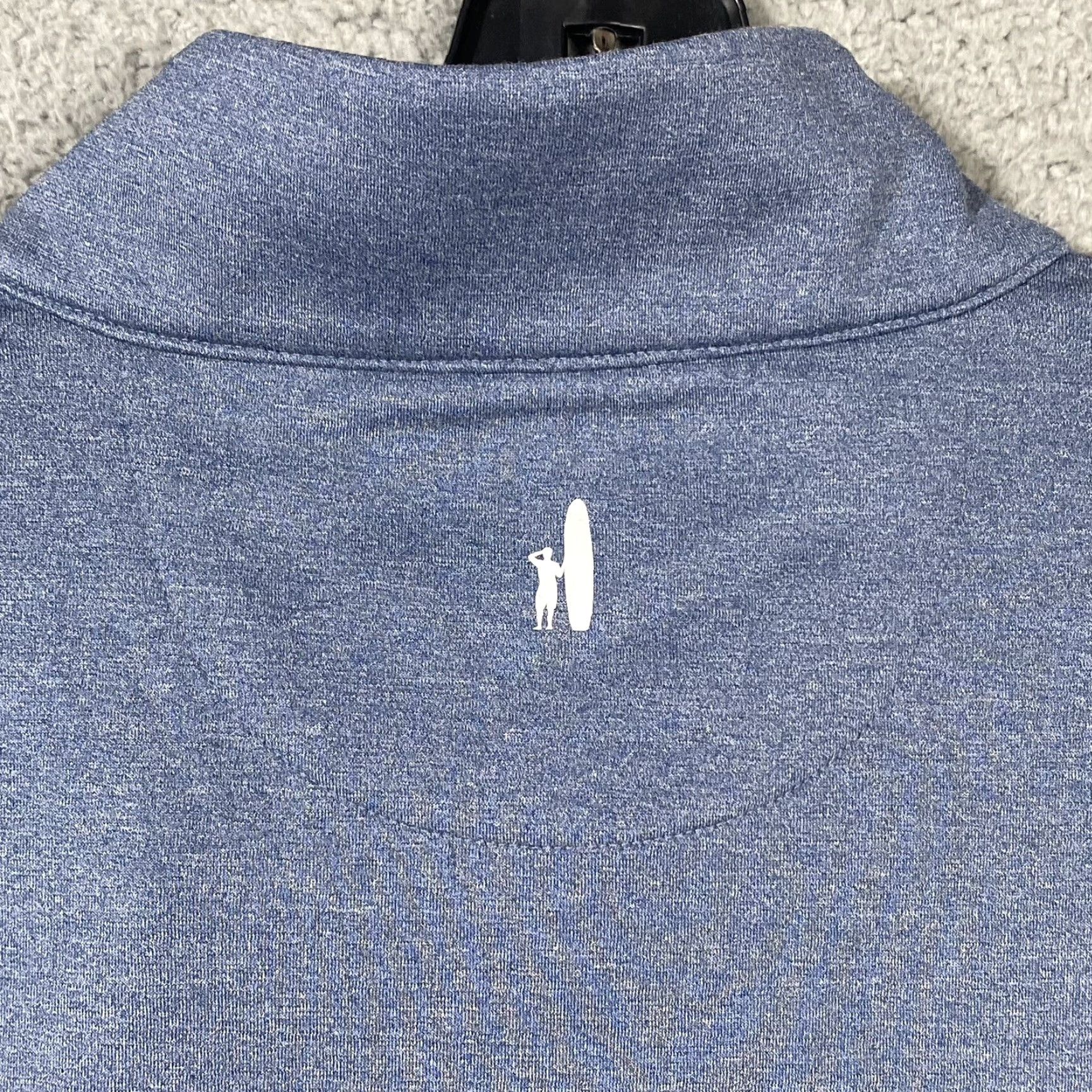 johnnie-O Johnnie-O Men's 1/4 Zip Performance Pullover Jacket Golf XL Blue/Gray Legend Cup Men Size US XL / EU 56 / 4 - 8 Thumbnail