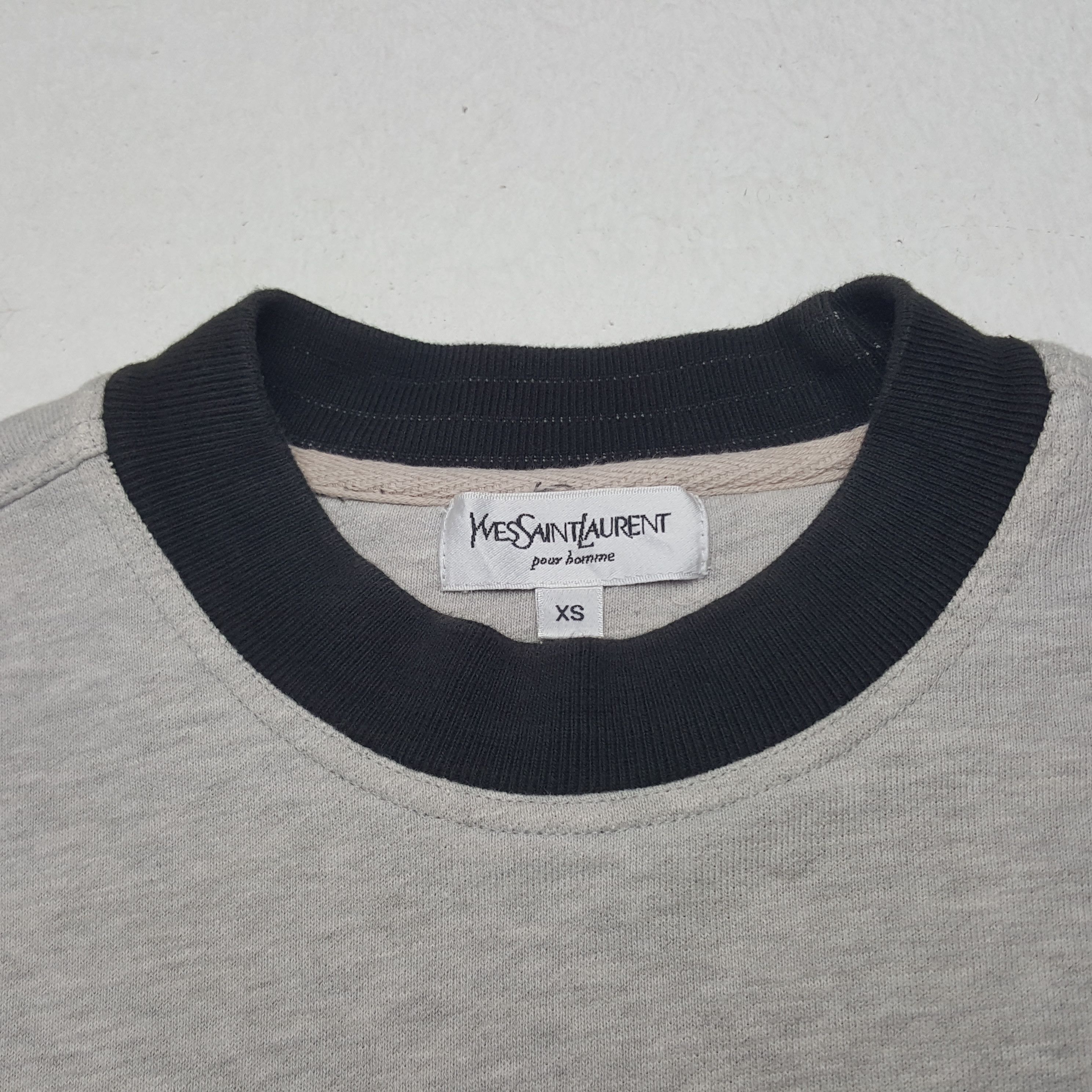 Vintage × Yves Saint Laurent Vintage Yves Saint Laurent Spell Out Logo Sweatshirt Size US XS / EU 42 / 0 - 4 Thumbnail