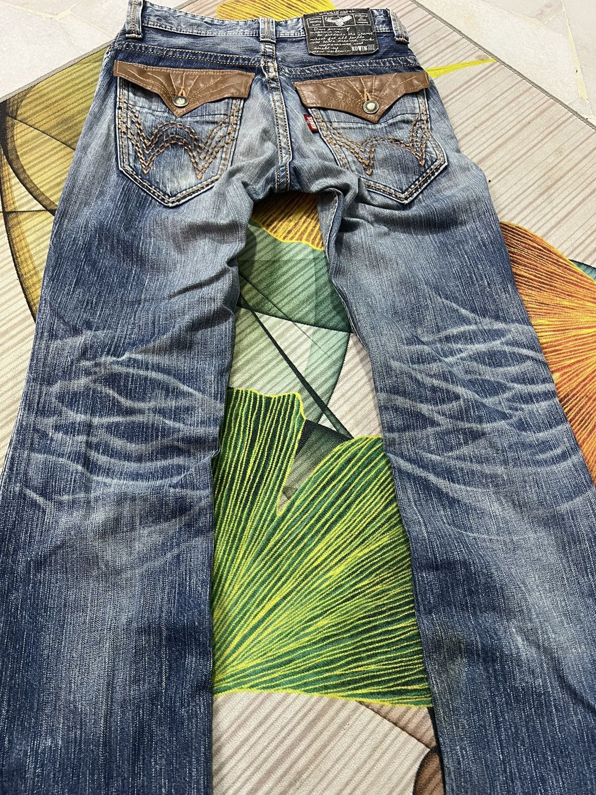 Japanese Brand VINTAGE EDWIN XV DISTRESSED FLARE BOOTCUT Size US 30 / EU 46 - 7 Thumbnail