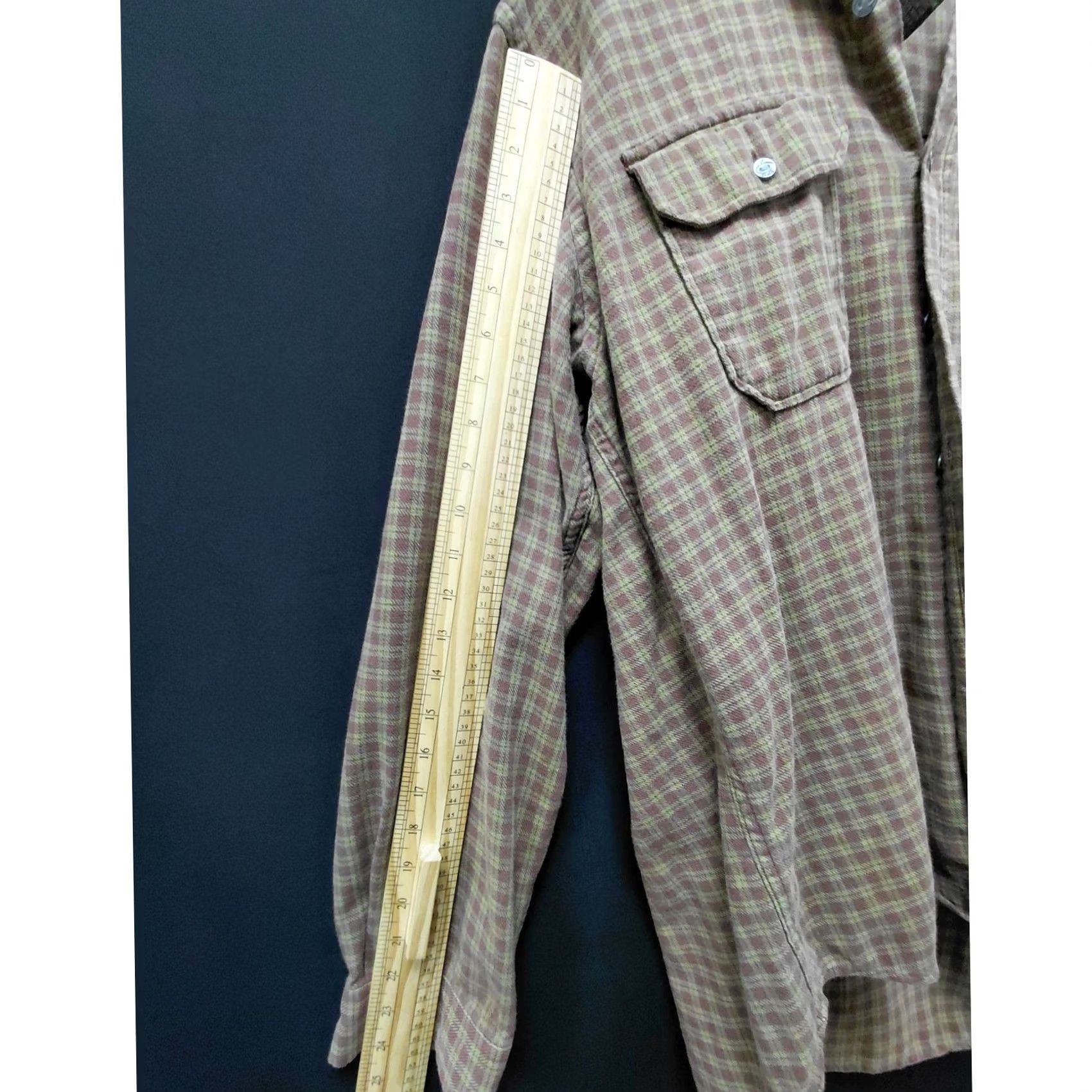 Calvin Klein Calvin Klein Khakis Shirt Brown Plaid Cotton Long Sleeve Collared Size XL Mens Size US XL / EU 56 / 4 - 6 Thumbnail
